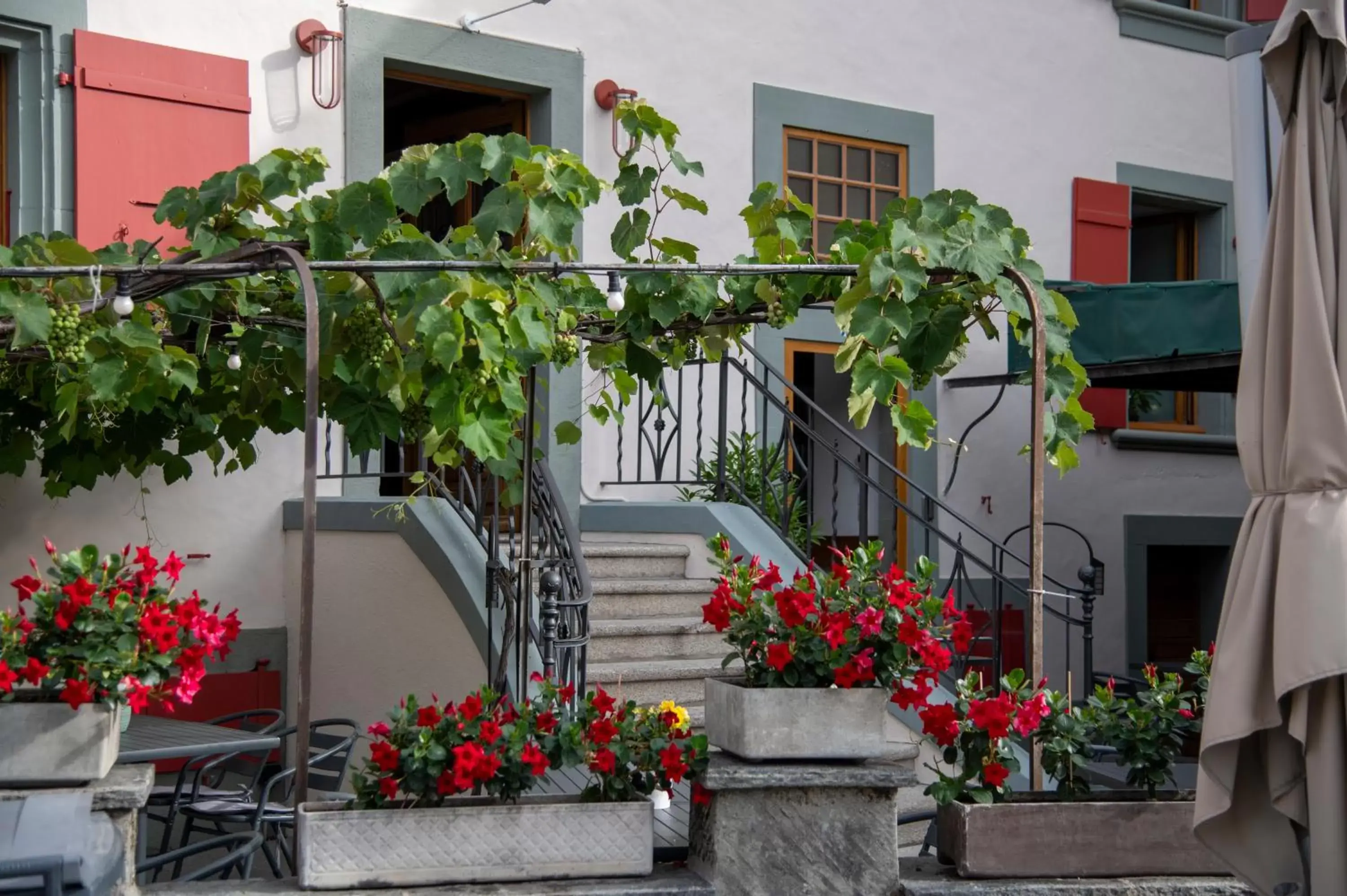 Patio, Property Building in Hotel de la Place