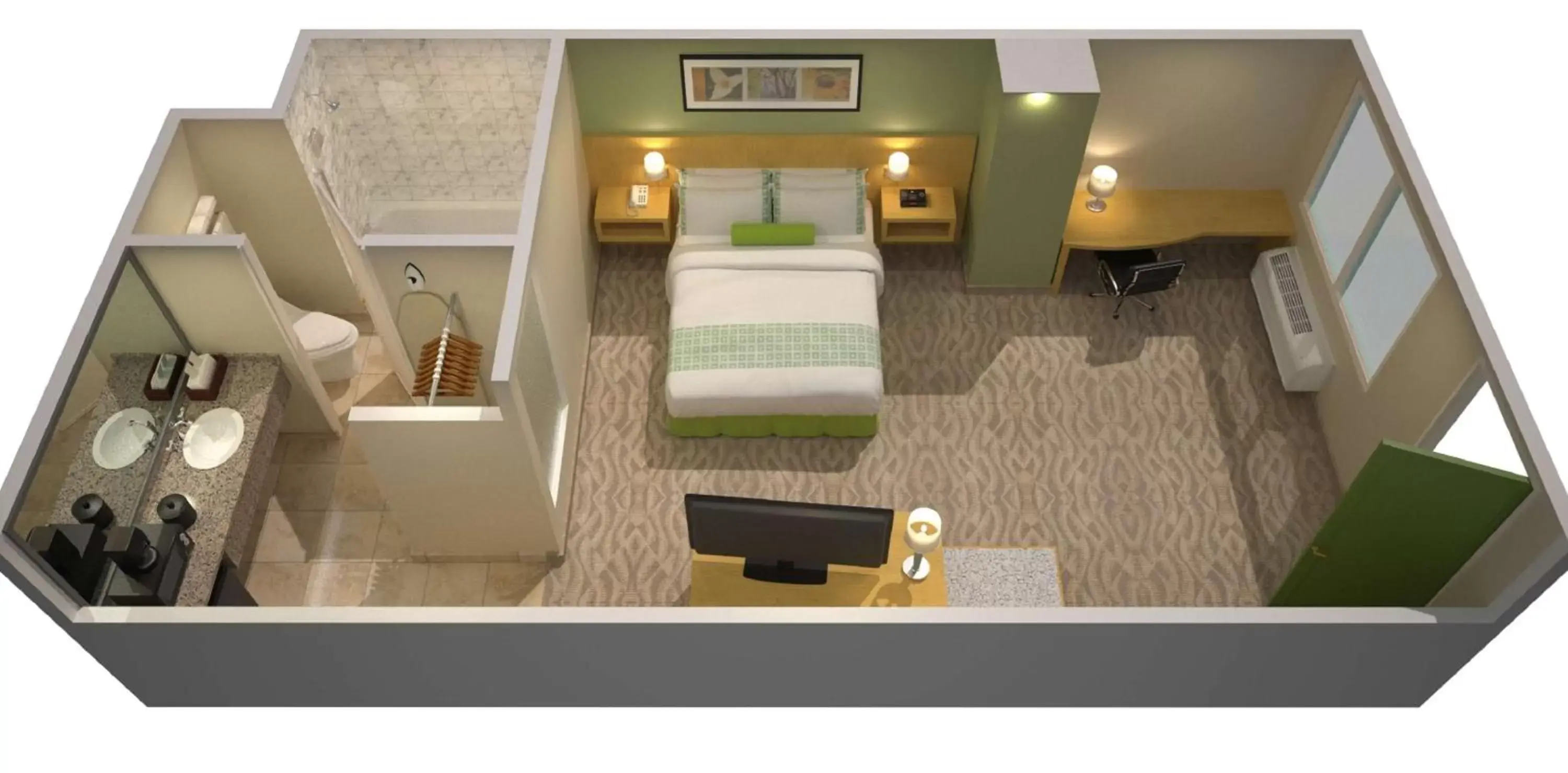 Photo of the whole room, Floor Plan in Hotel Nexus; BW Signature Collection