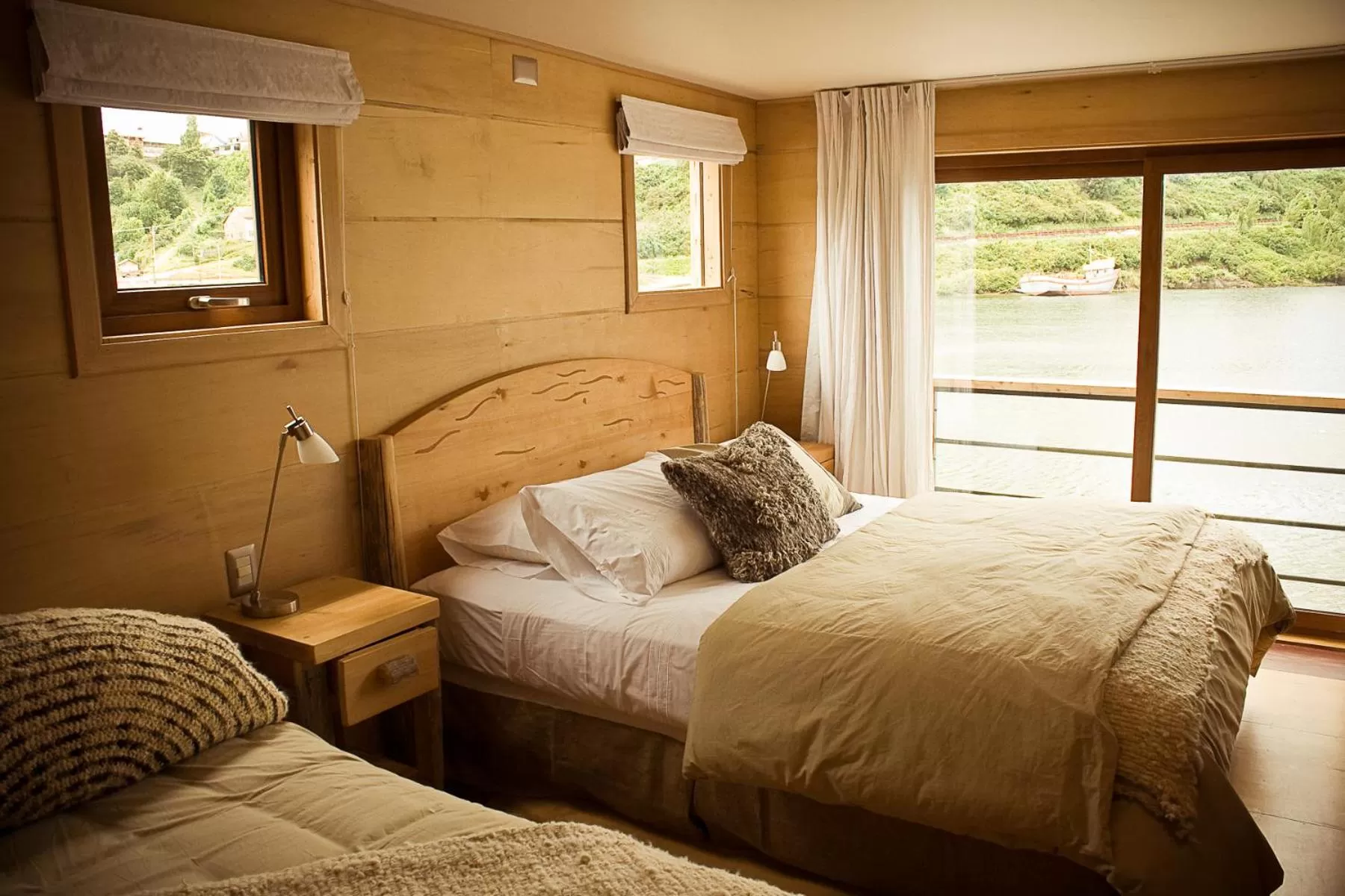 Bed in Palafito 1326 Hotel Boutique Chiloé