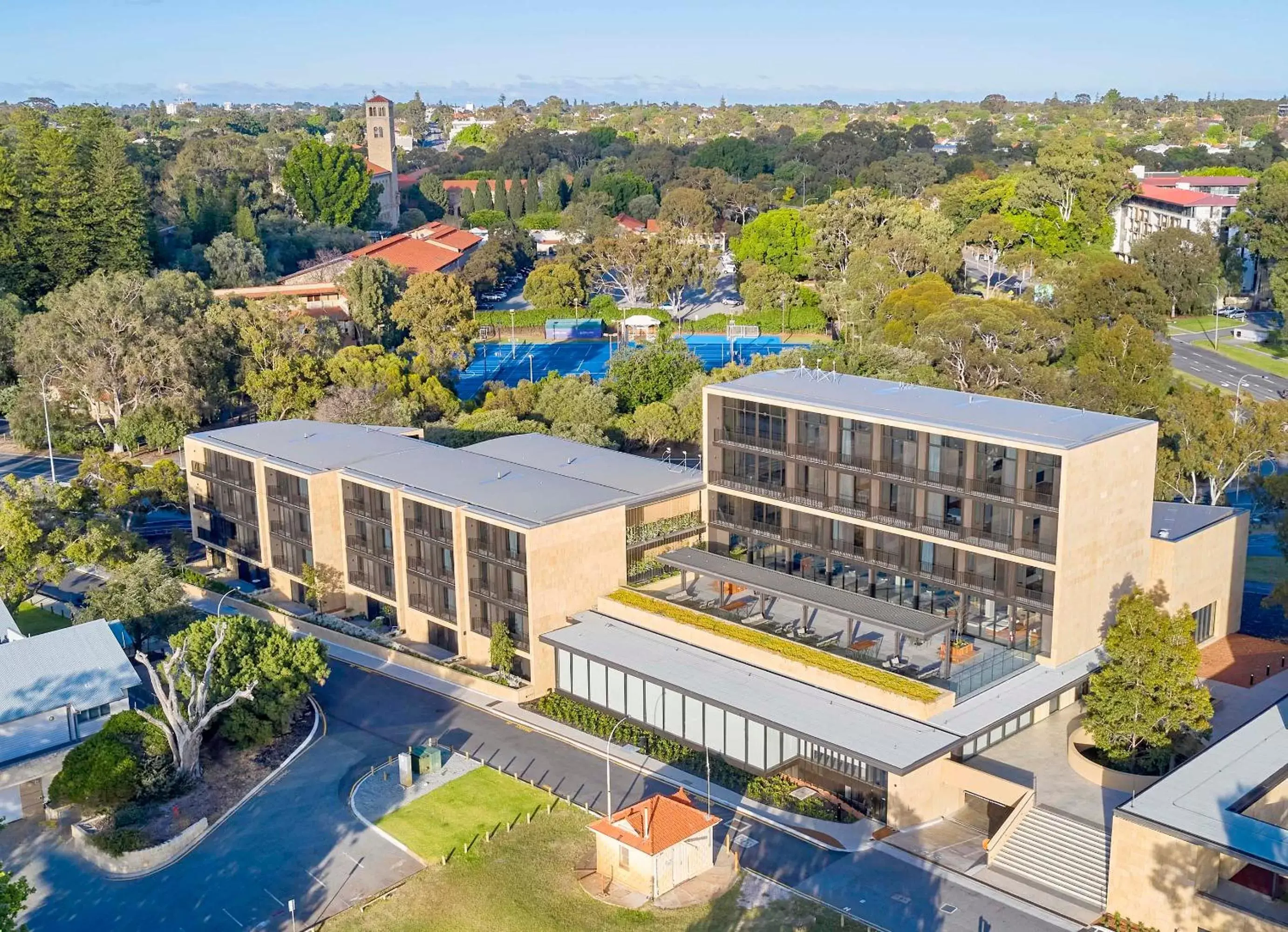 Property building, Bird's-eye View in Wonil Hotel Perth - Handwritten Collection