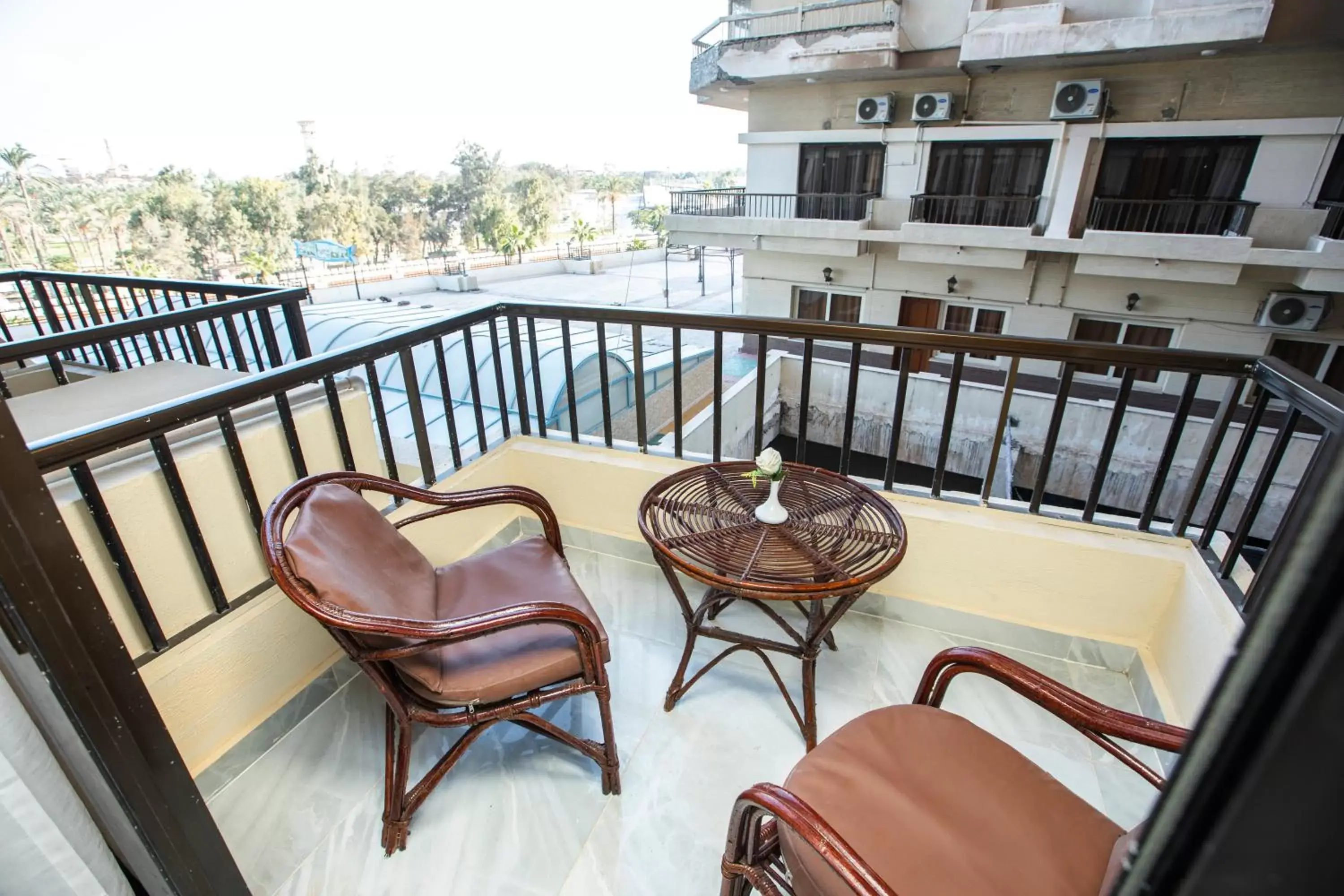 Patio, Balcony/Terrace in AIFU Hotel El Montazah Alexandria