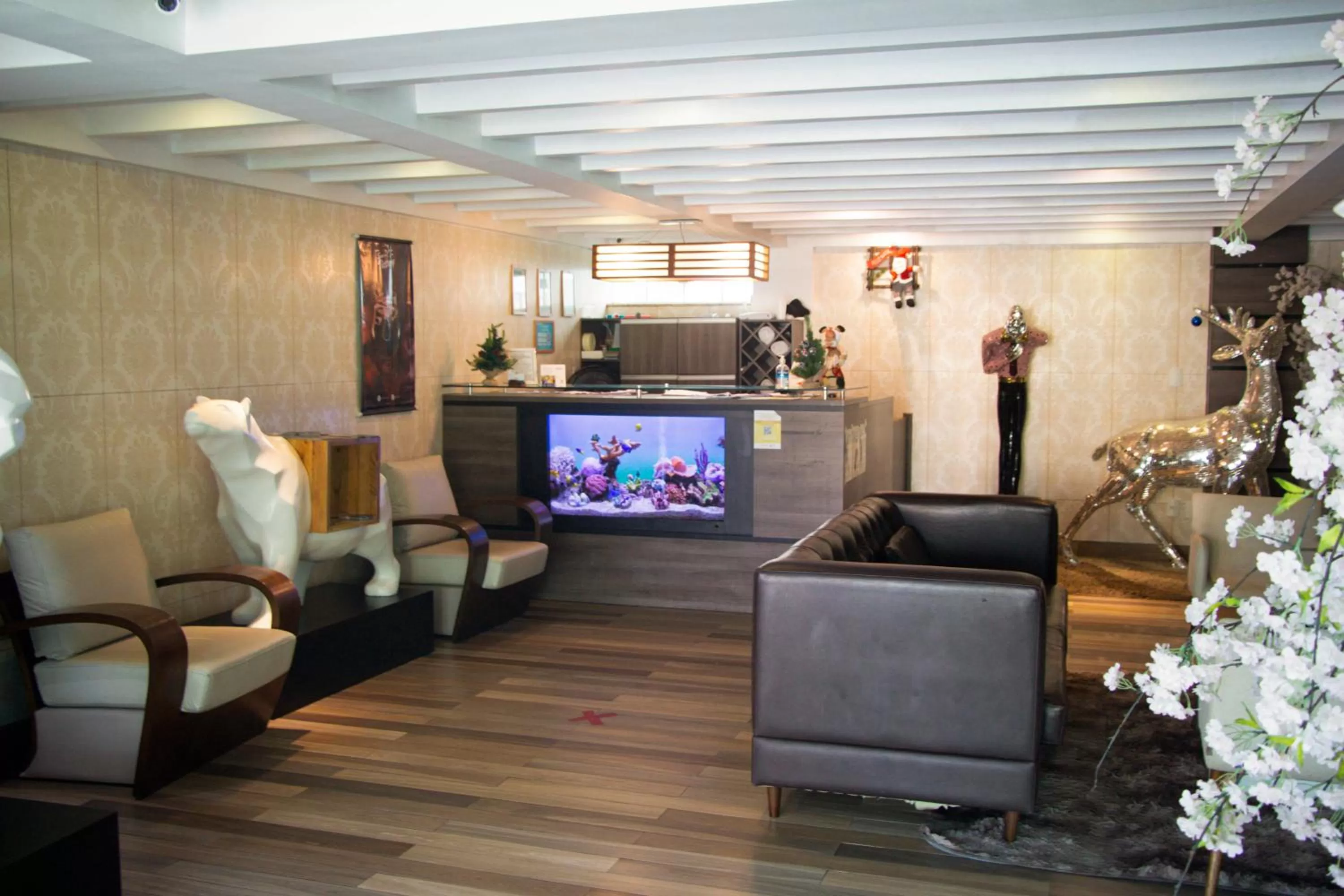 Lobby or reception in Pousada SUN Victory