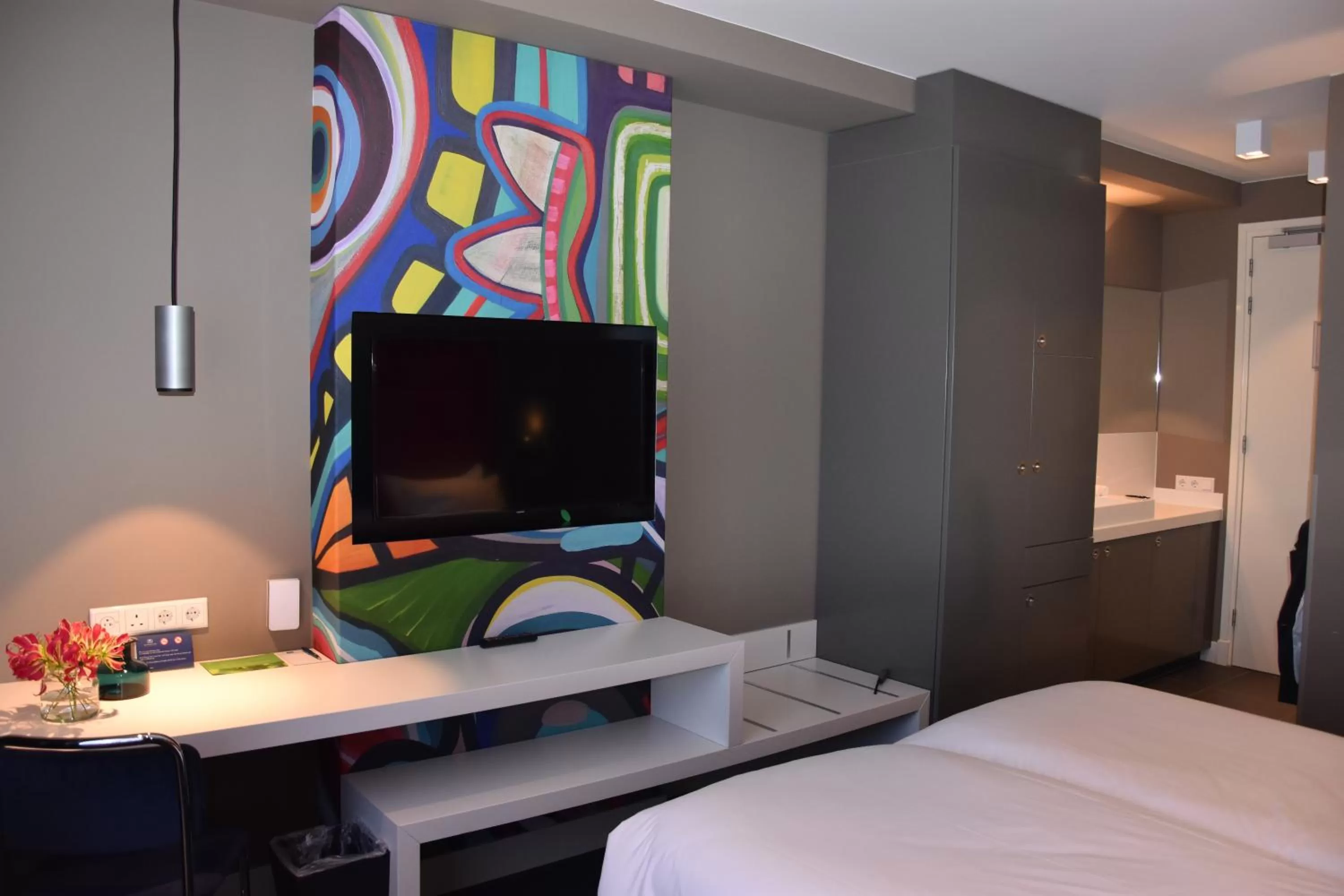 Bed in Blue Mansion Hotel