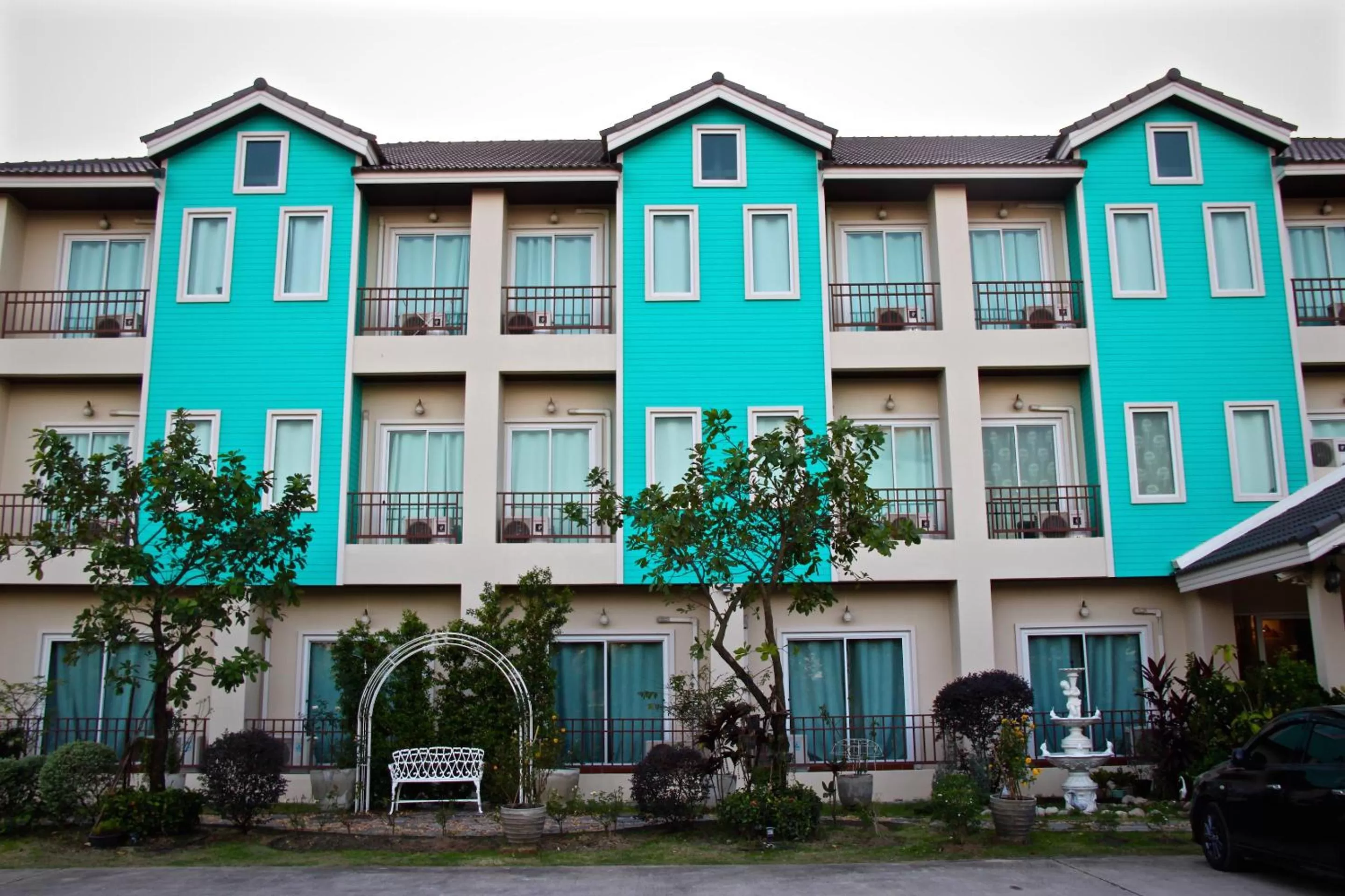 Garden in Green Apple Villa