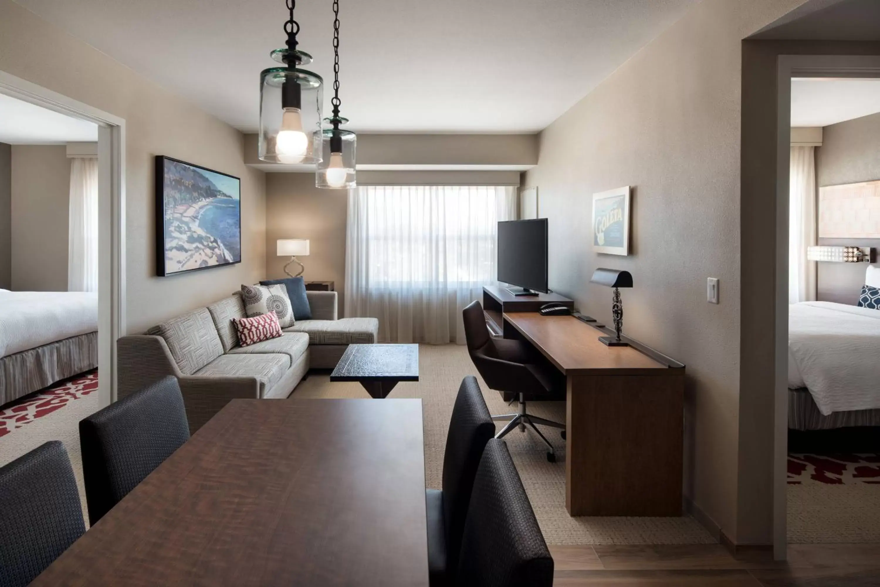 Bedroom, Seating Area in Residence Inn by Marriott Santa Barbara Goleta