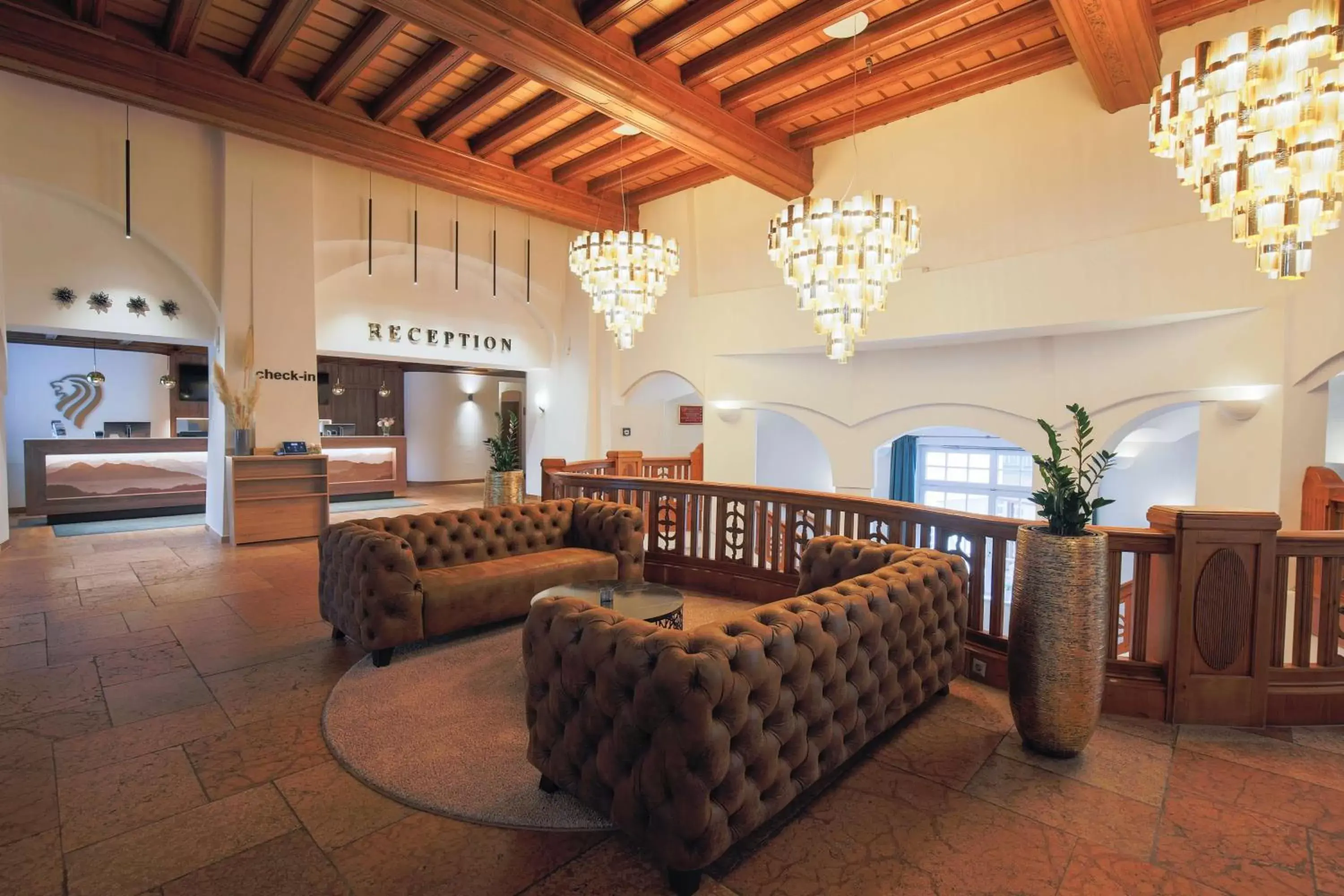 Lobby or reception, Seating Area in Best Western Premier Bayerischer Hof Miesbach