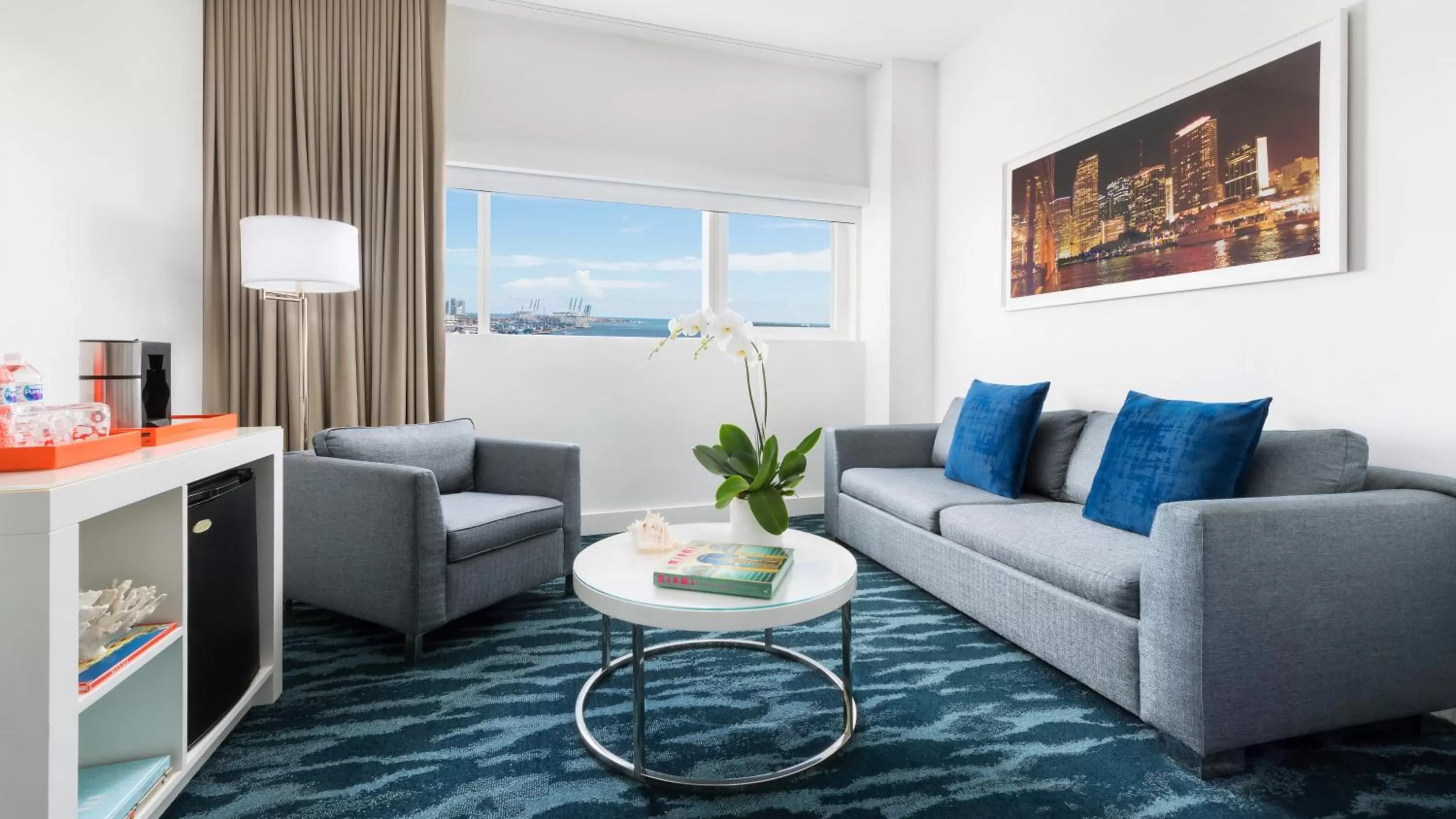 Seating area in YVE Hotel Miami