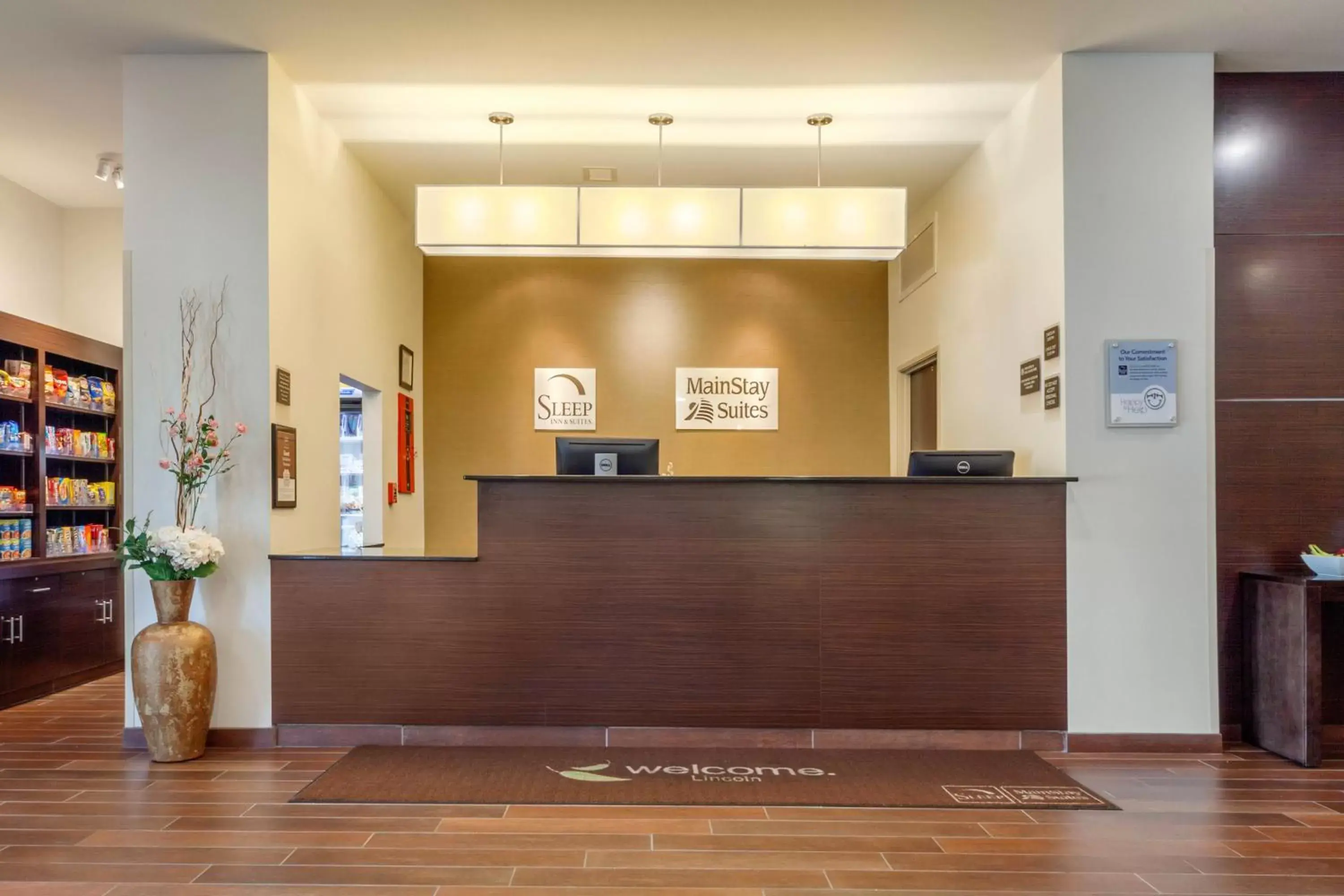 Lobby or reception in MainStay Suites Lincoln University Area Lobby or reception in MainStay Suites Lincoln University Area
