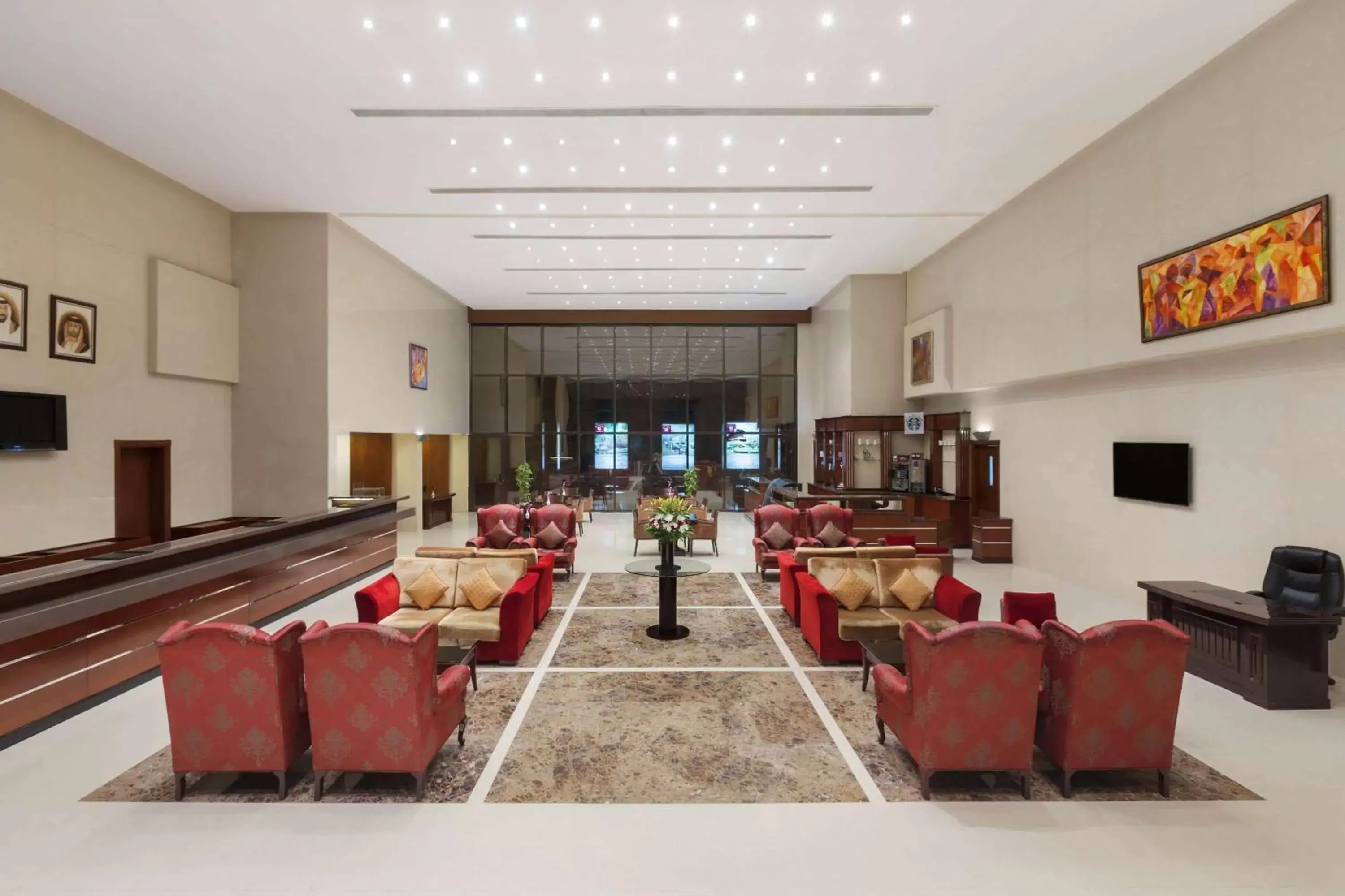 Lobby or reception in Ramada Hotel & Suites by Wyndham Ajman