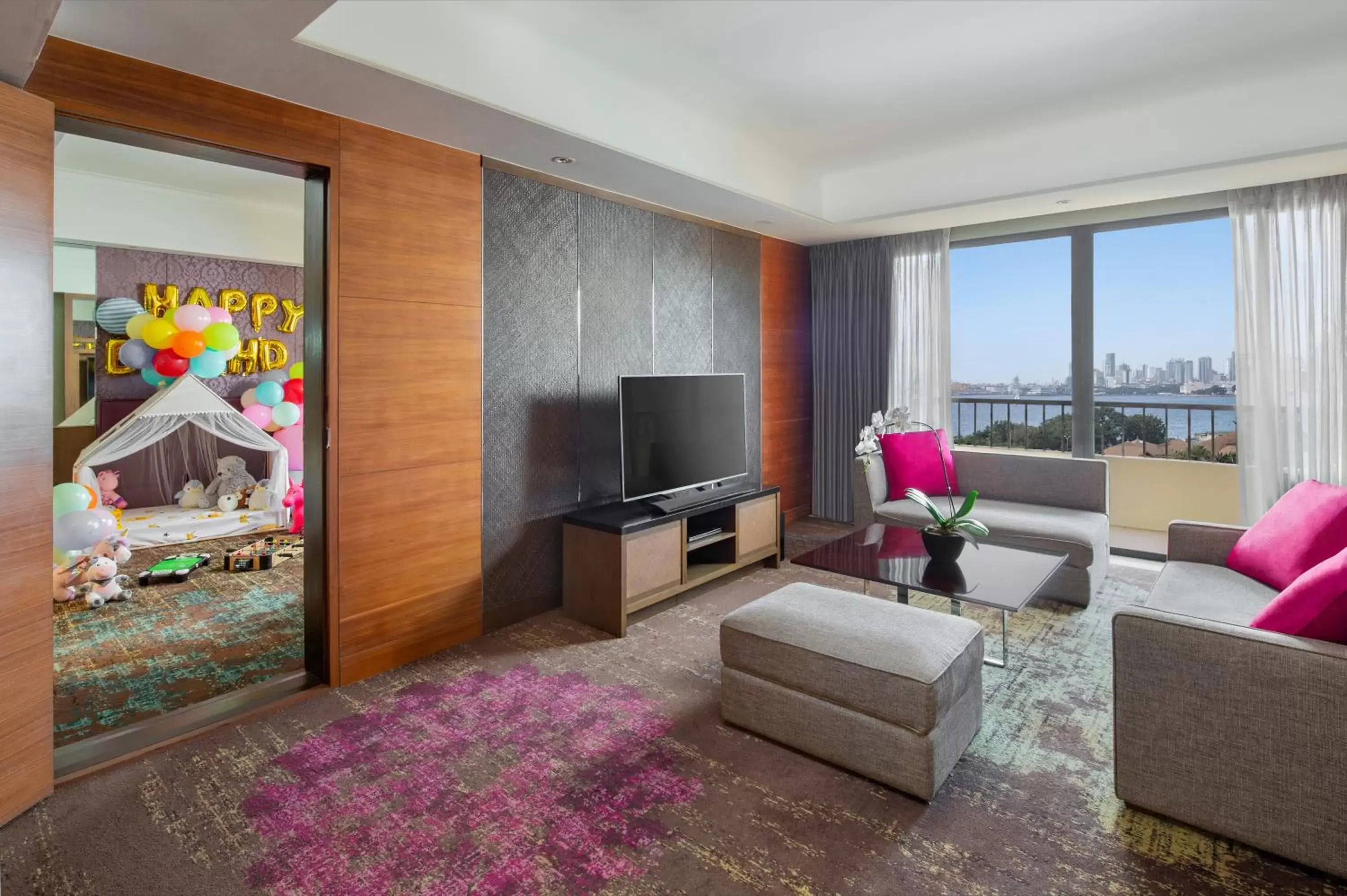 Living room, TV/Entertainment Center in Sofitel Philippine Plaza Manila