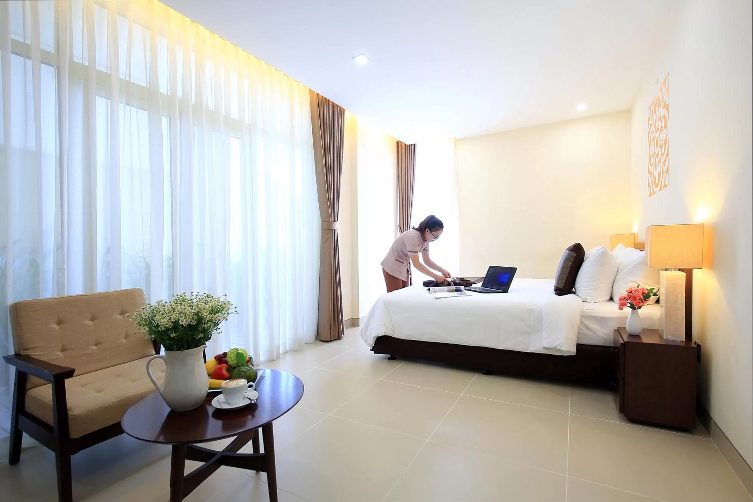 Bed in Glenwood City Resort