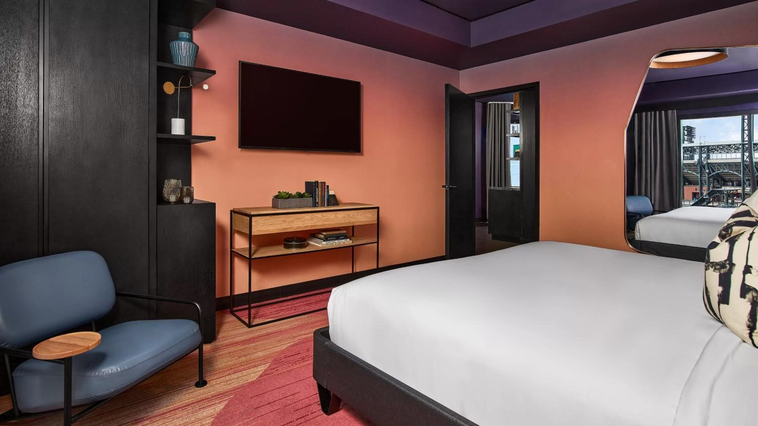 Bed in The Rally Hotel at McGregor Square