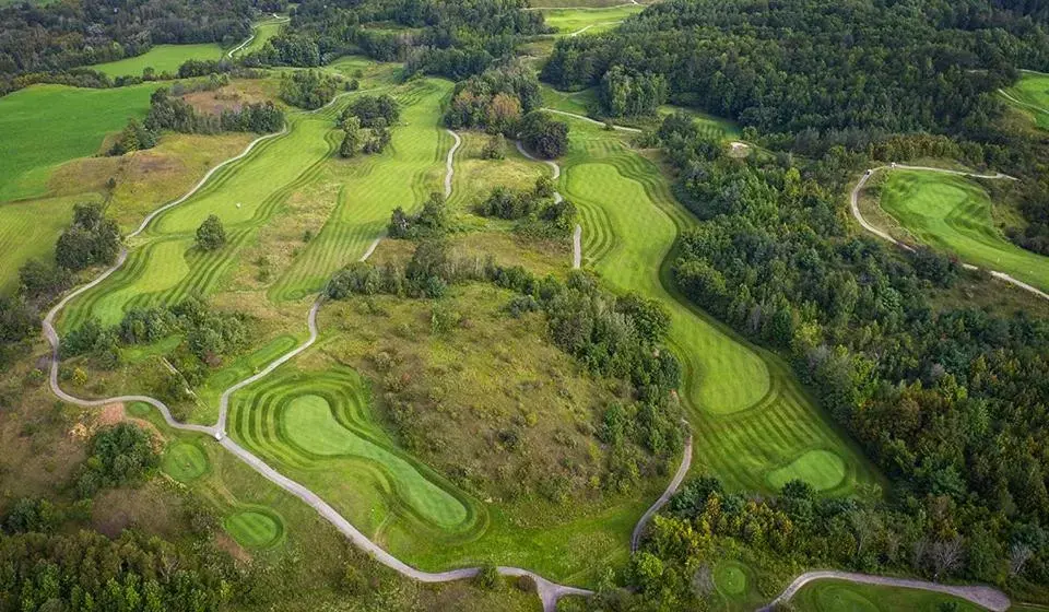 Golfcourse, Bird's-eye View in Hockley Valley Resort