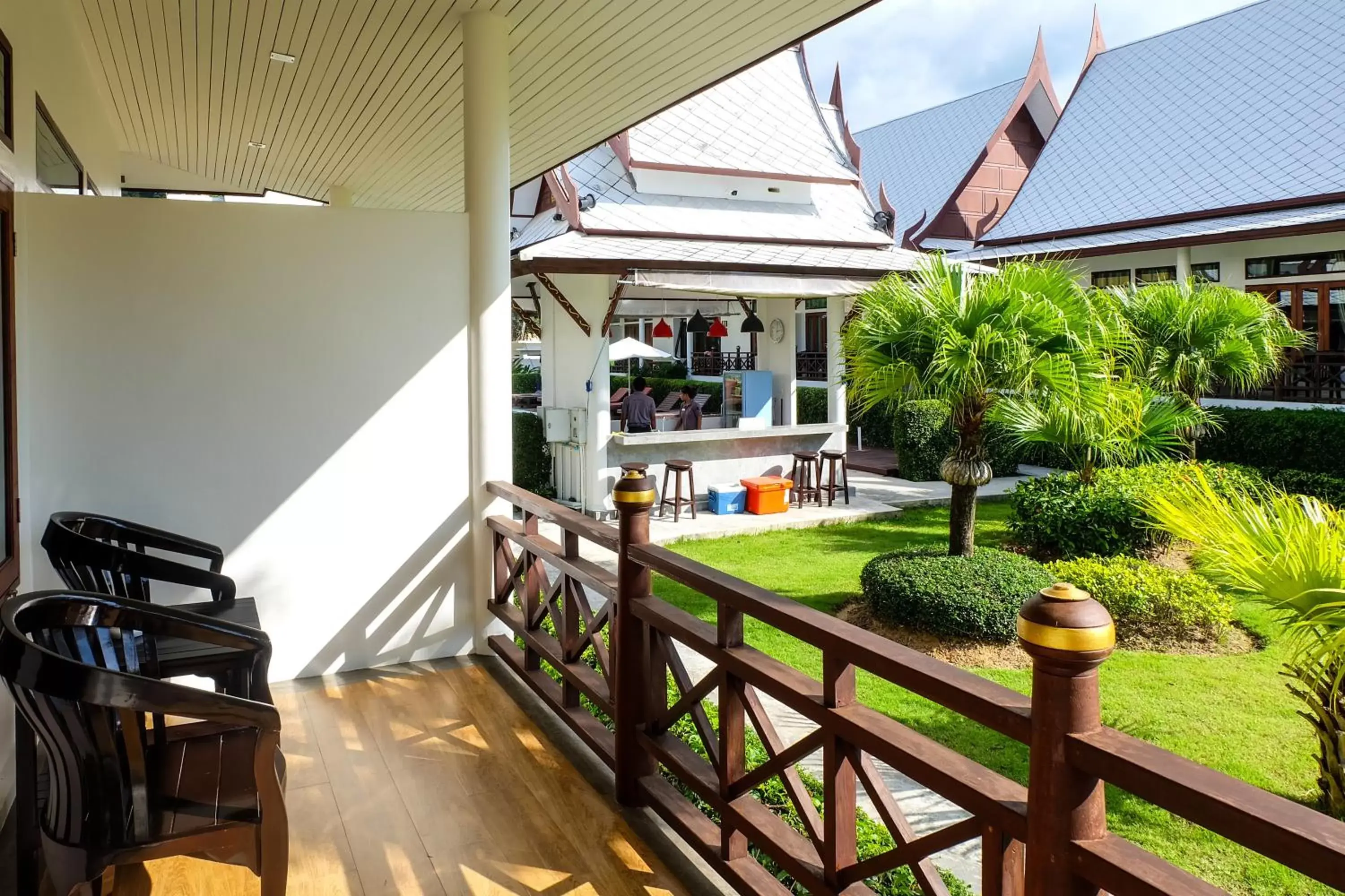 Balcony/Terrace, Pool View in Bhu Tarn Koh Chang Resort & Spa