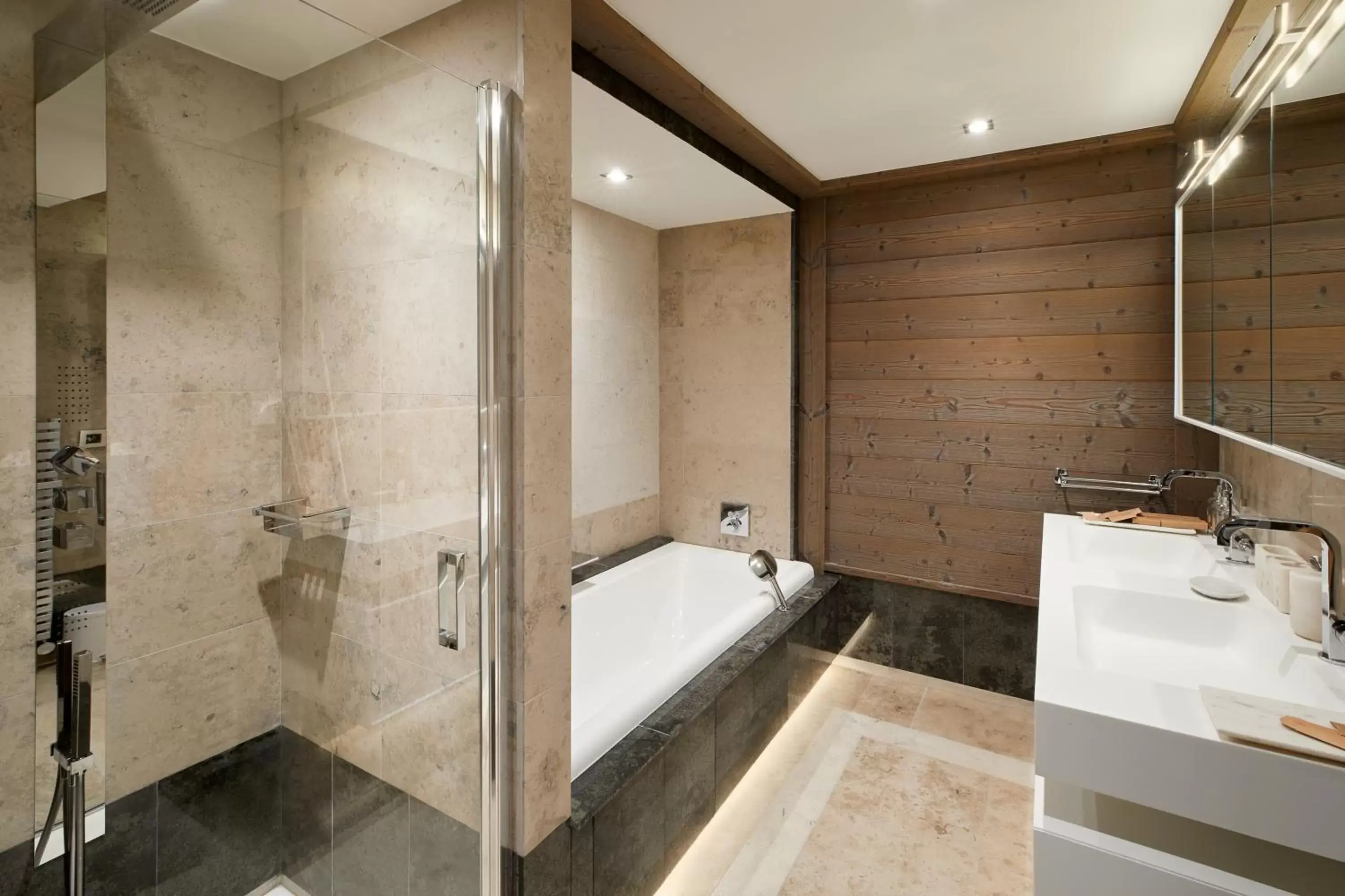 Shower, Bathroom in Six Senses Residences & Spa Courchevel