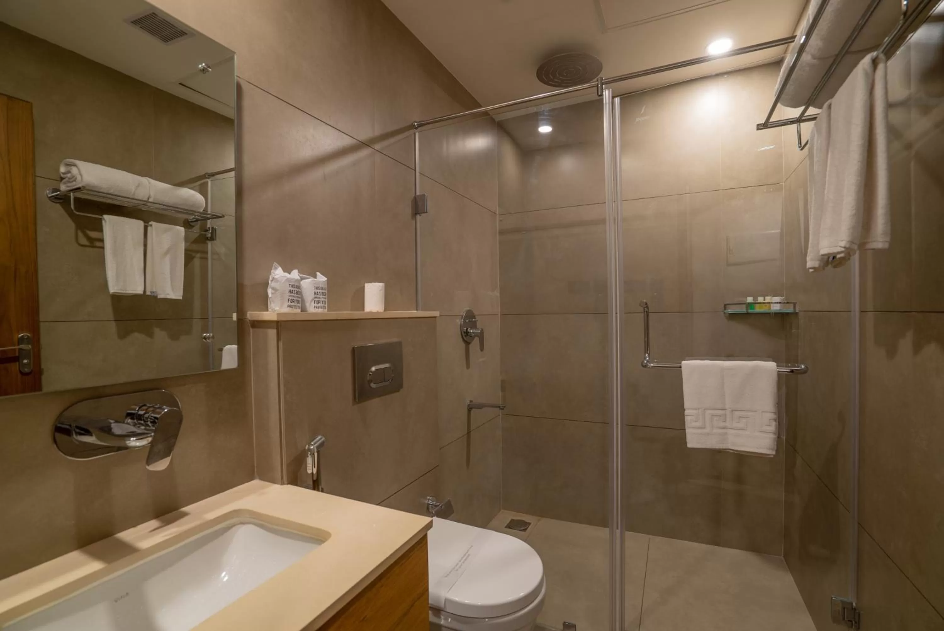 Shower in Surya Heritage Hotels