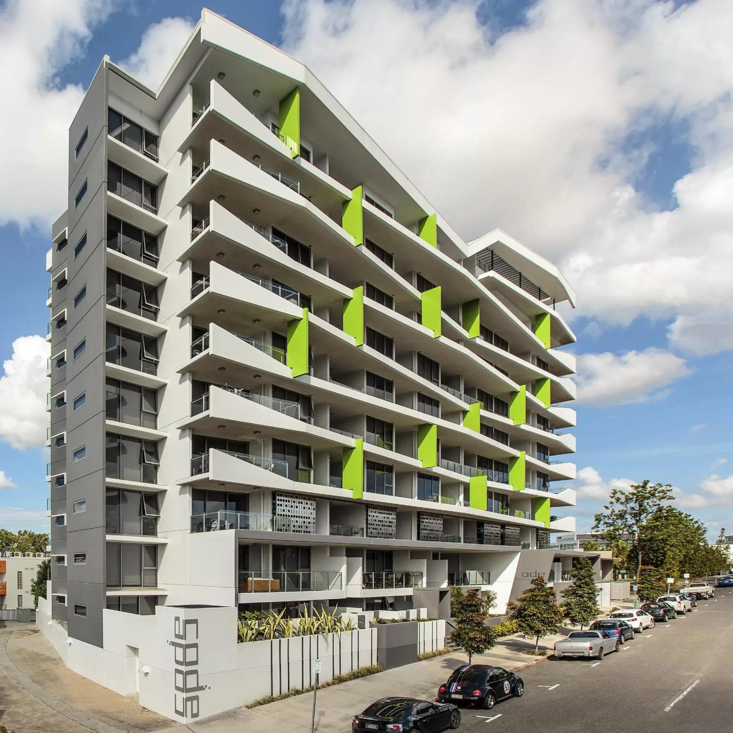 Facade/entrance in Code Apartments Facade/entrance in Code Apartments