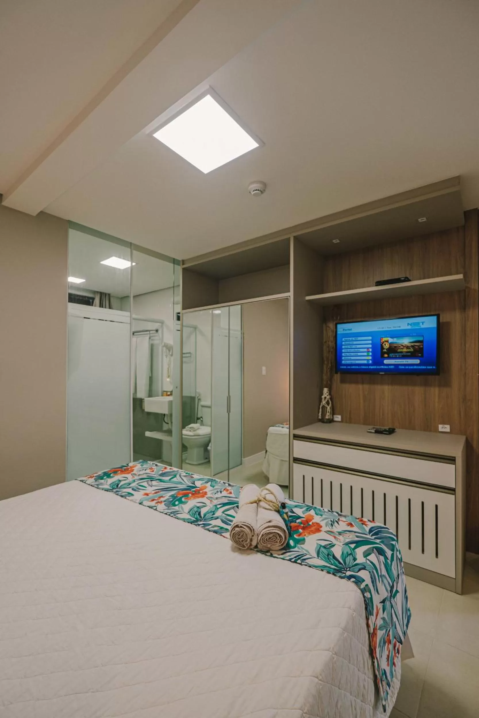 Bed in Hotel Sete Ilhas