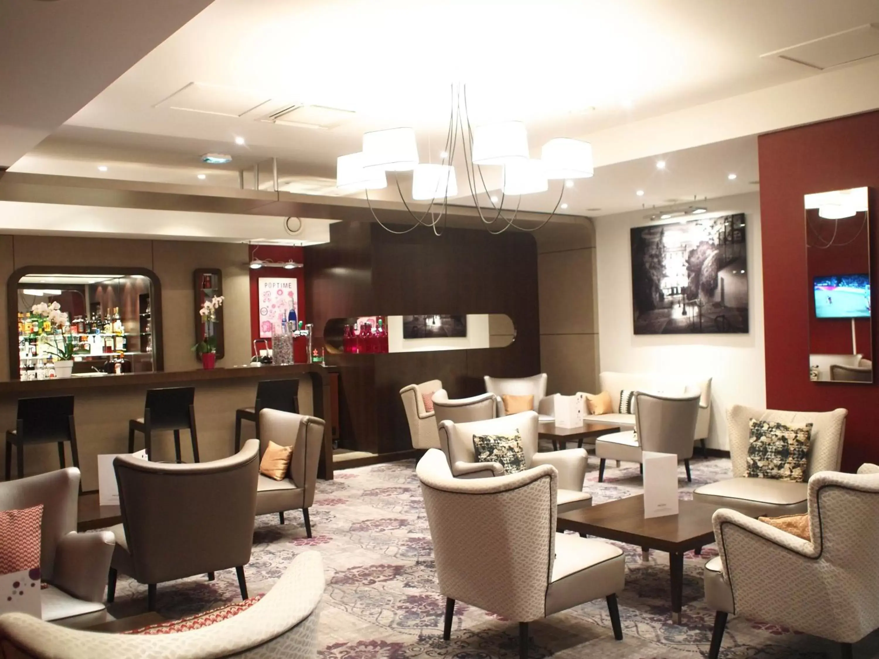 Lounge or bar, Restaurant/Places to Eat in Mercure Angers Centre Gare