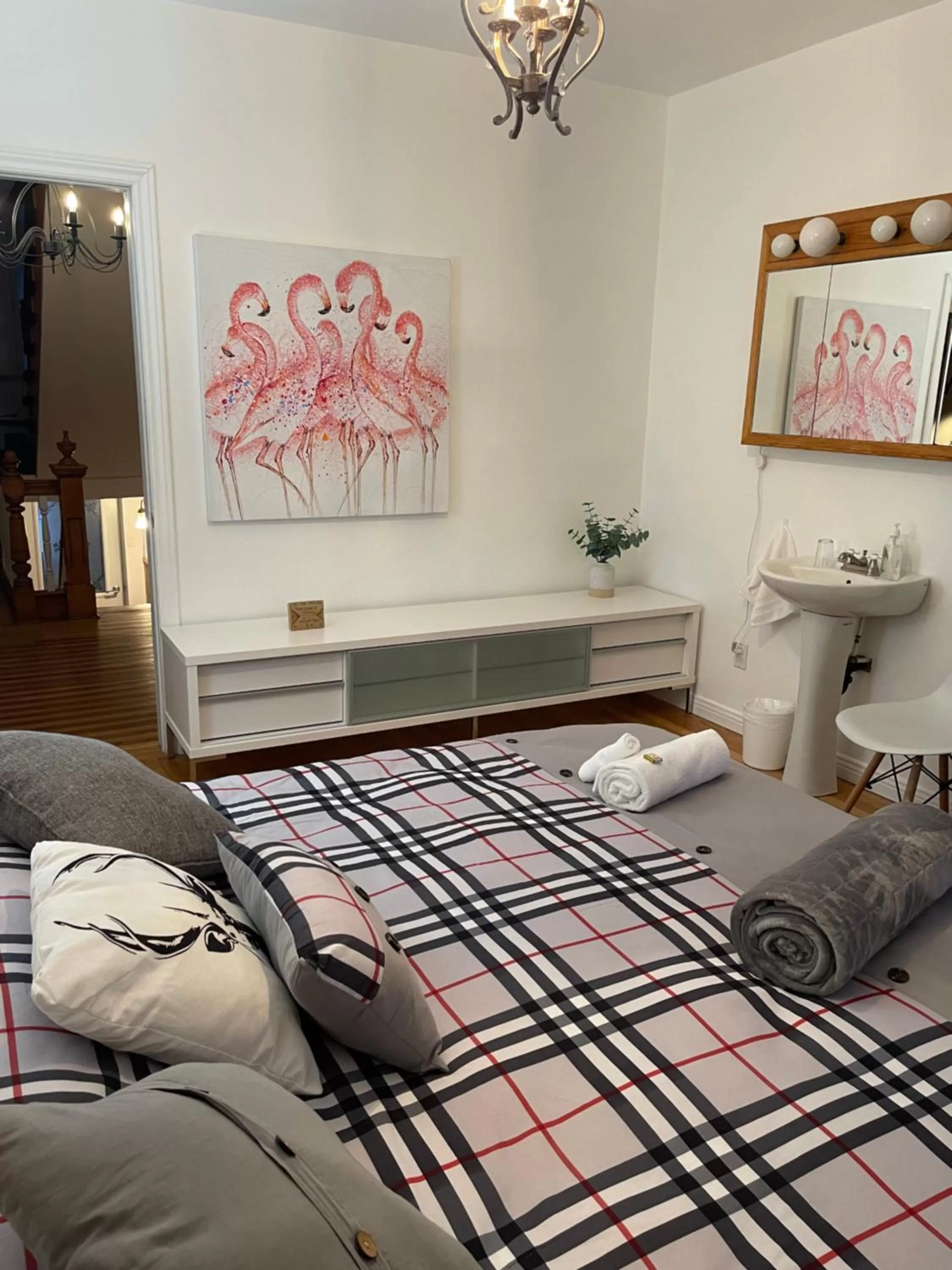 Bed in Gîte et Bistro Jazz Namasté