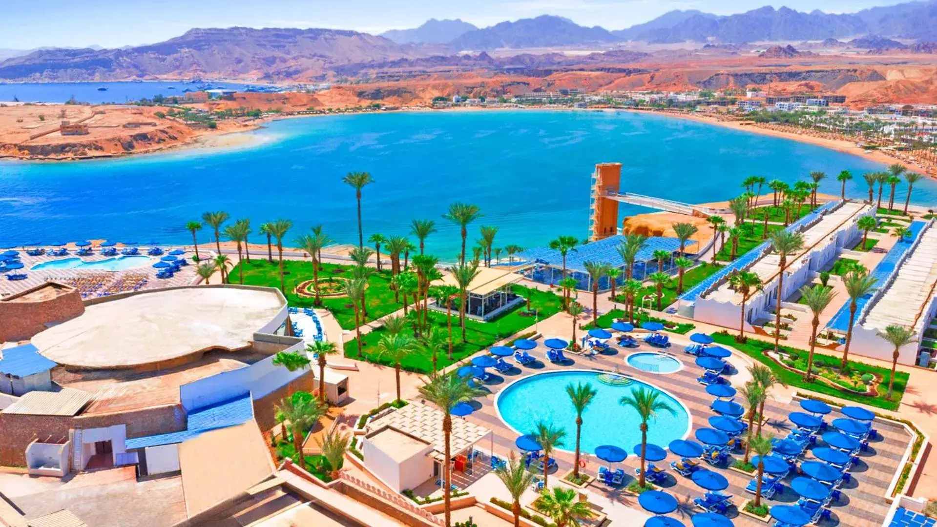 Bird's eye view in Albatros Sharm Resort - By Pickalbatros Bird's eye view in Albatros Sharm Resort - By Pickalbatros
