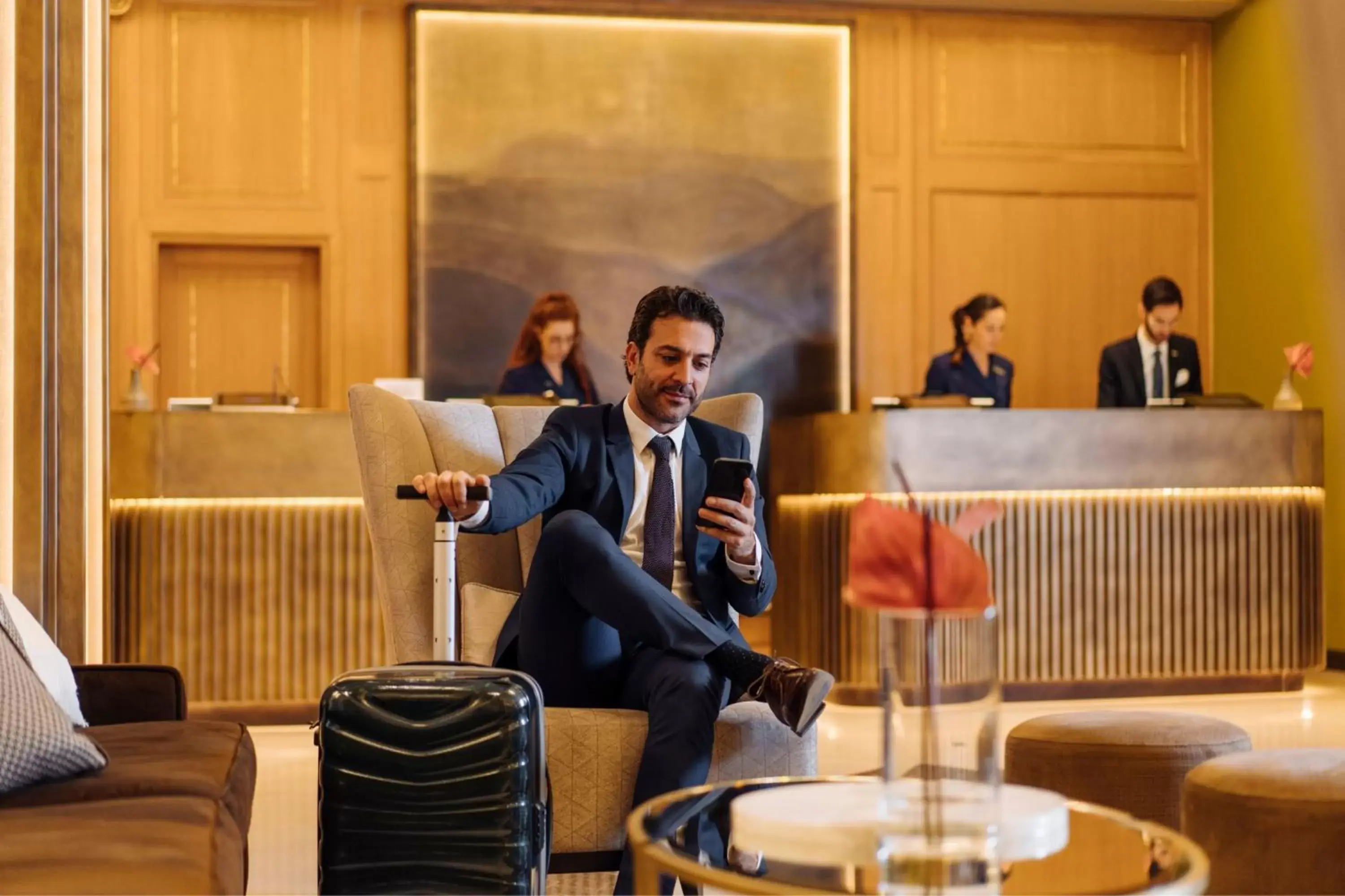 Lobby or reception in The Westin Palace, Milan