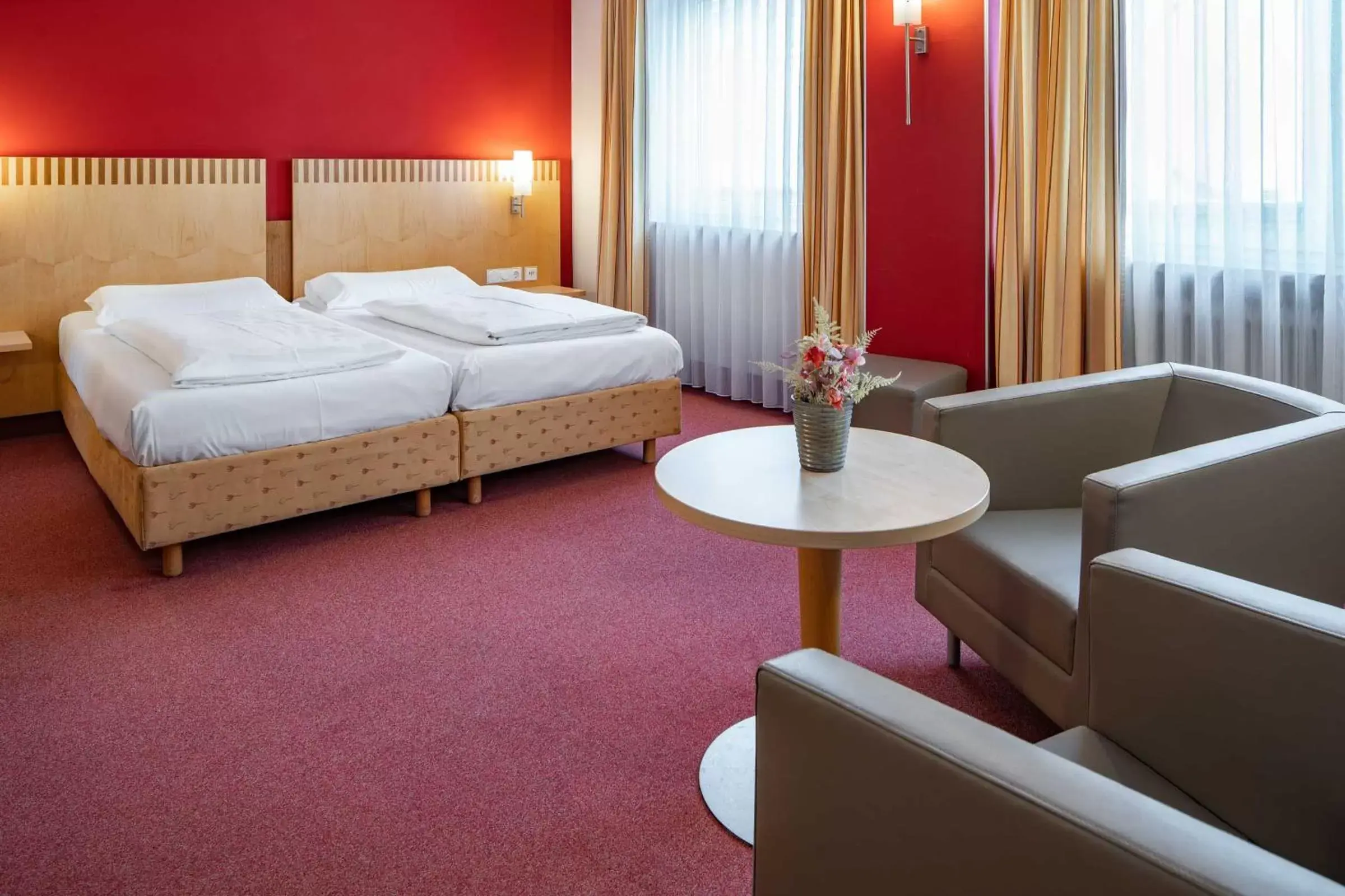 Bed in Hotel Schiller