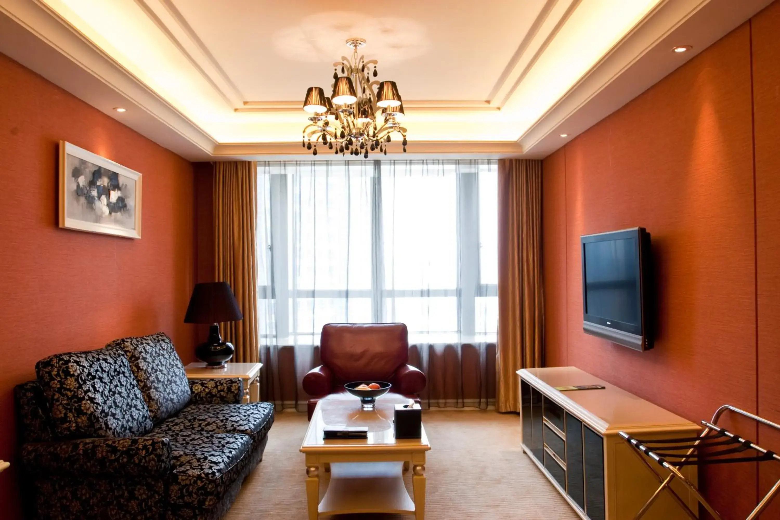 Living room, Seating Area in Wealthy Hotel Suzhou