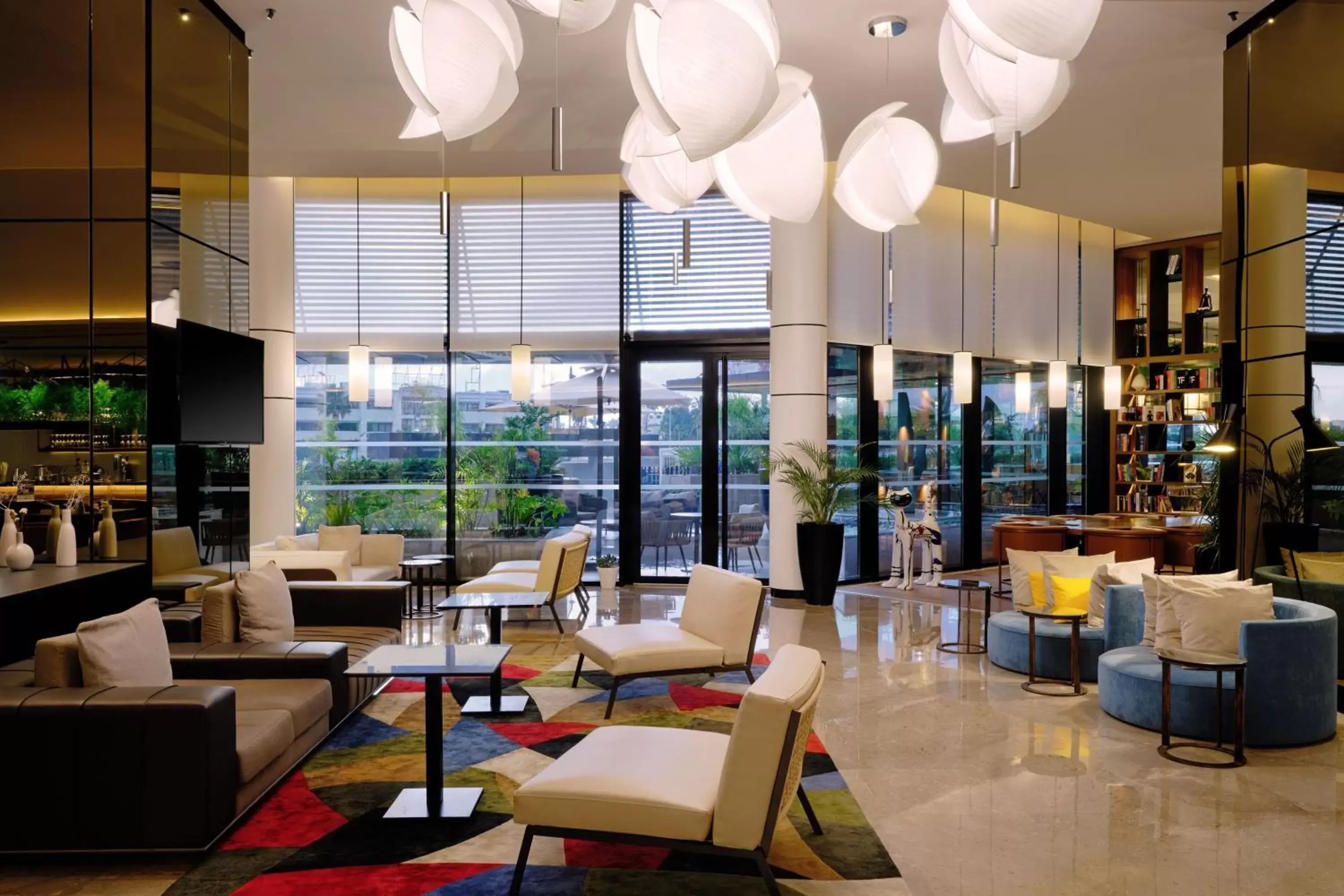 Lobby or reception, Restaurant/Places to Eat in Tunis Marriott Hotel