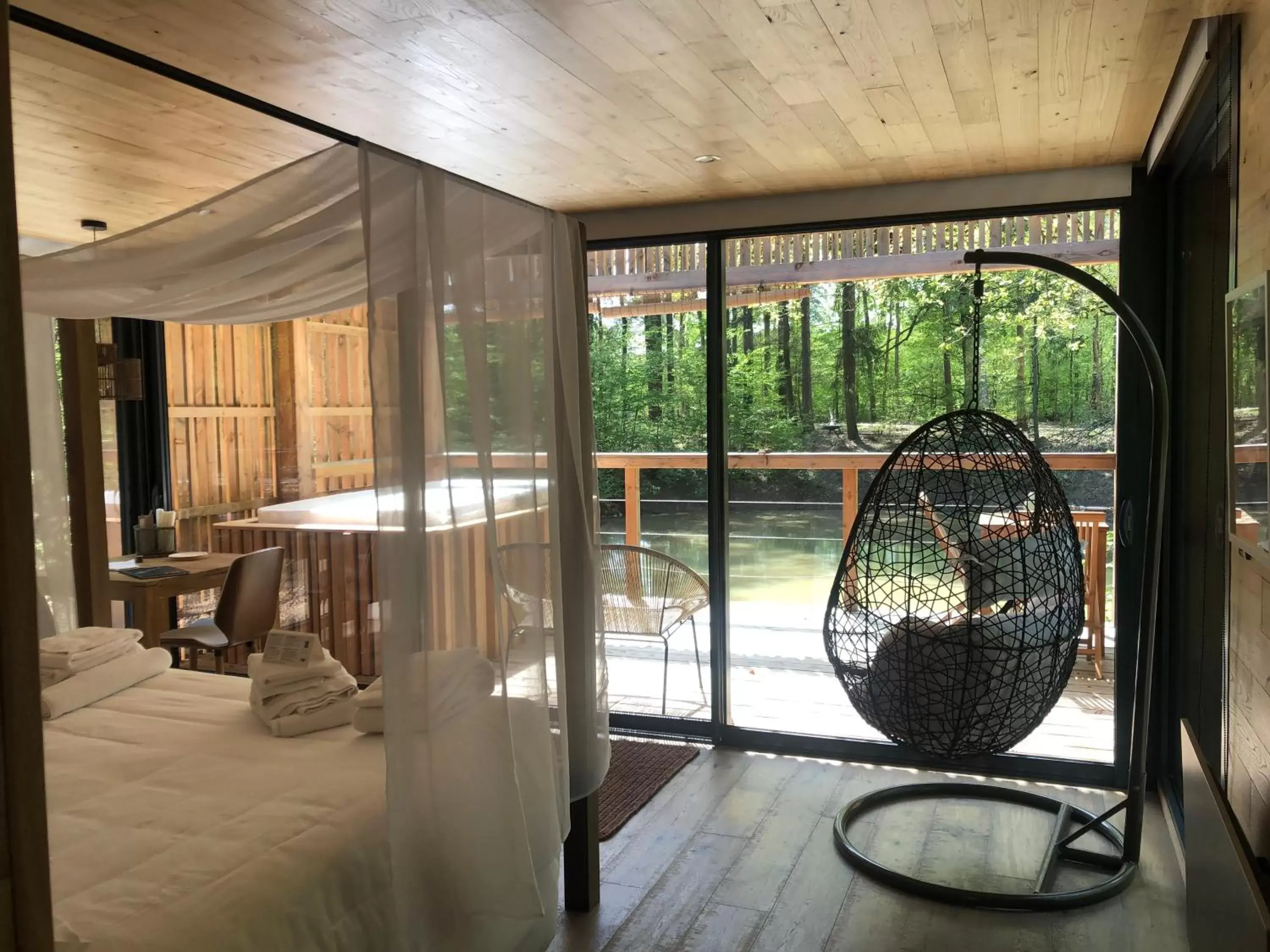 Balcony/Terrace in Loire Valley Lodges - Hotel