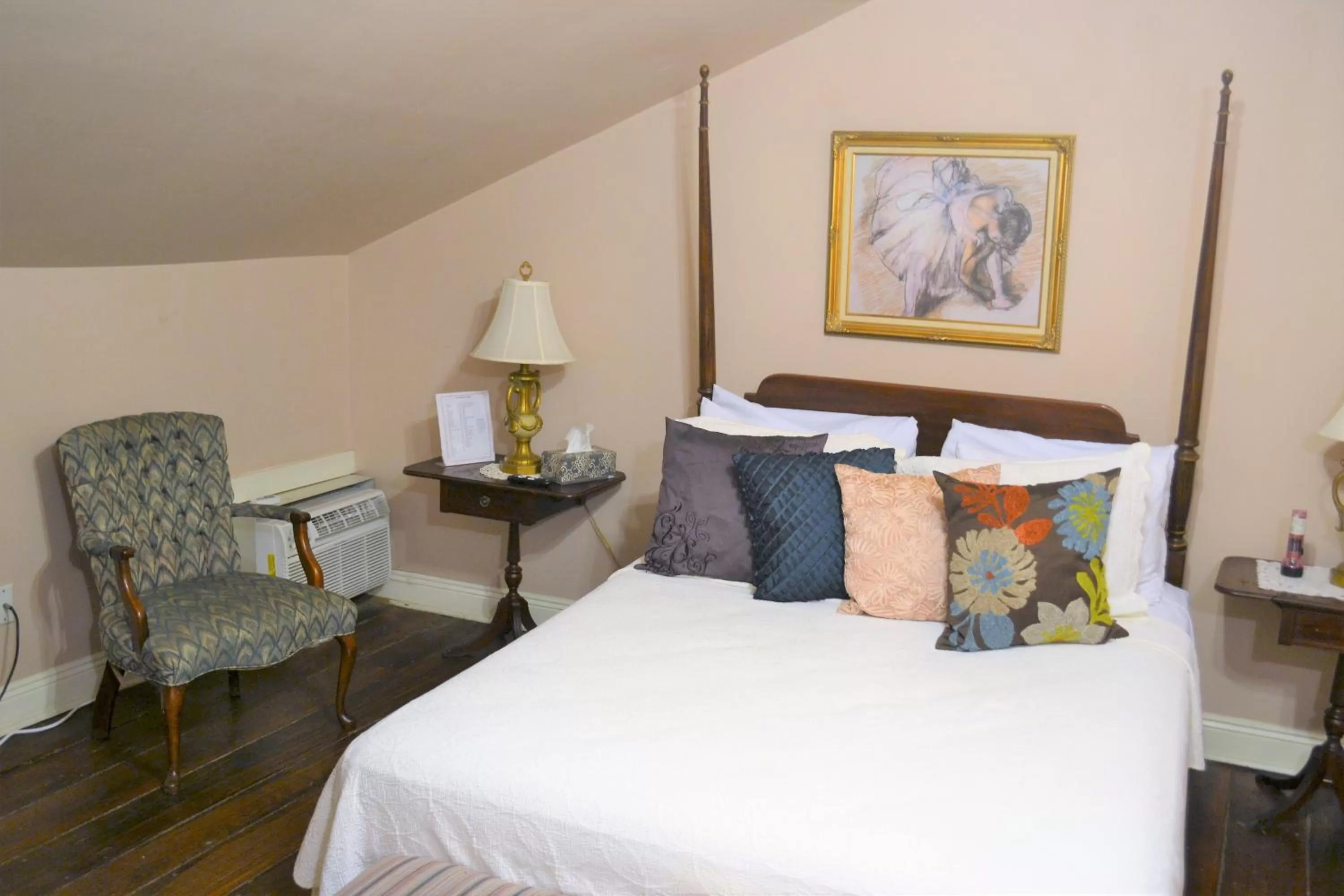 Decorative detail, Bed in Edgar Degas House Historic Home and Museum