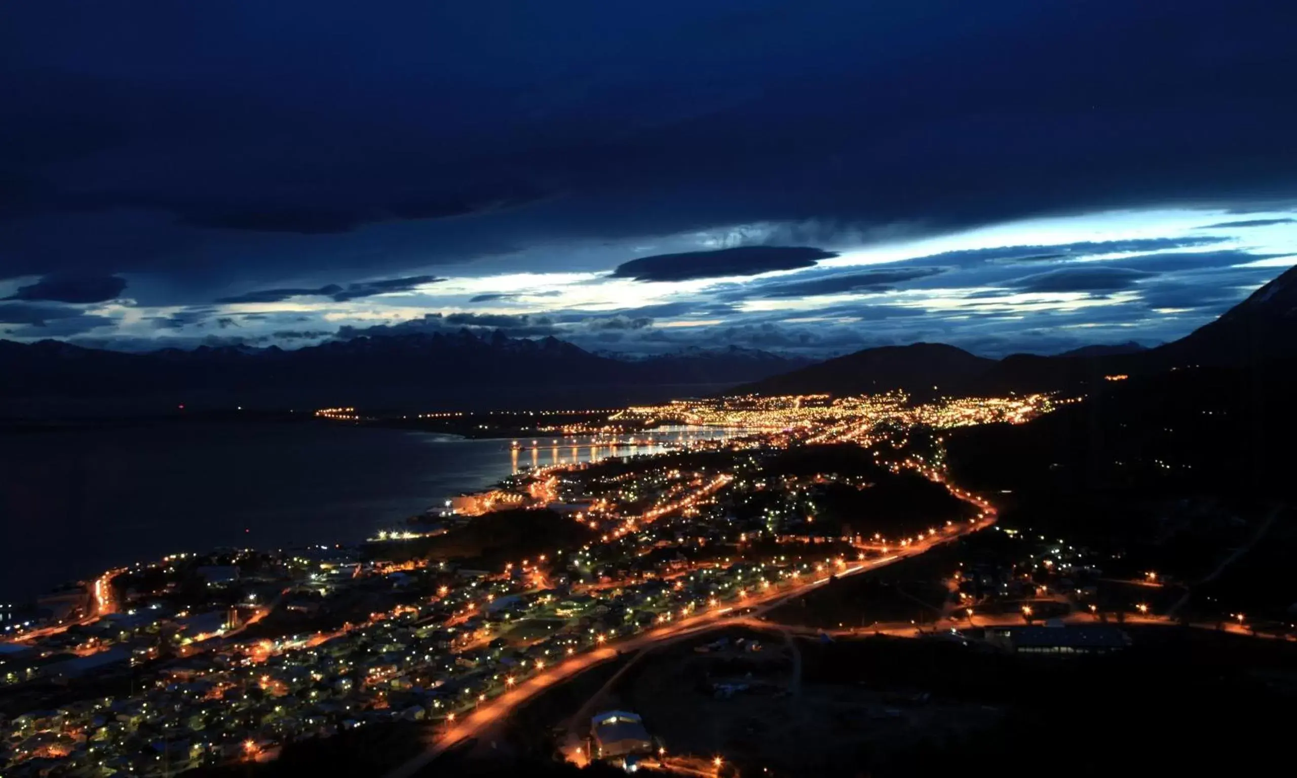 Night, Bird's-eye View in Arakur Ushuaia Resort & Spa