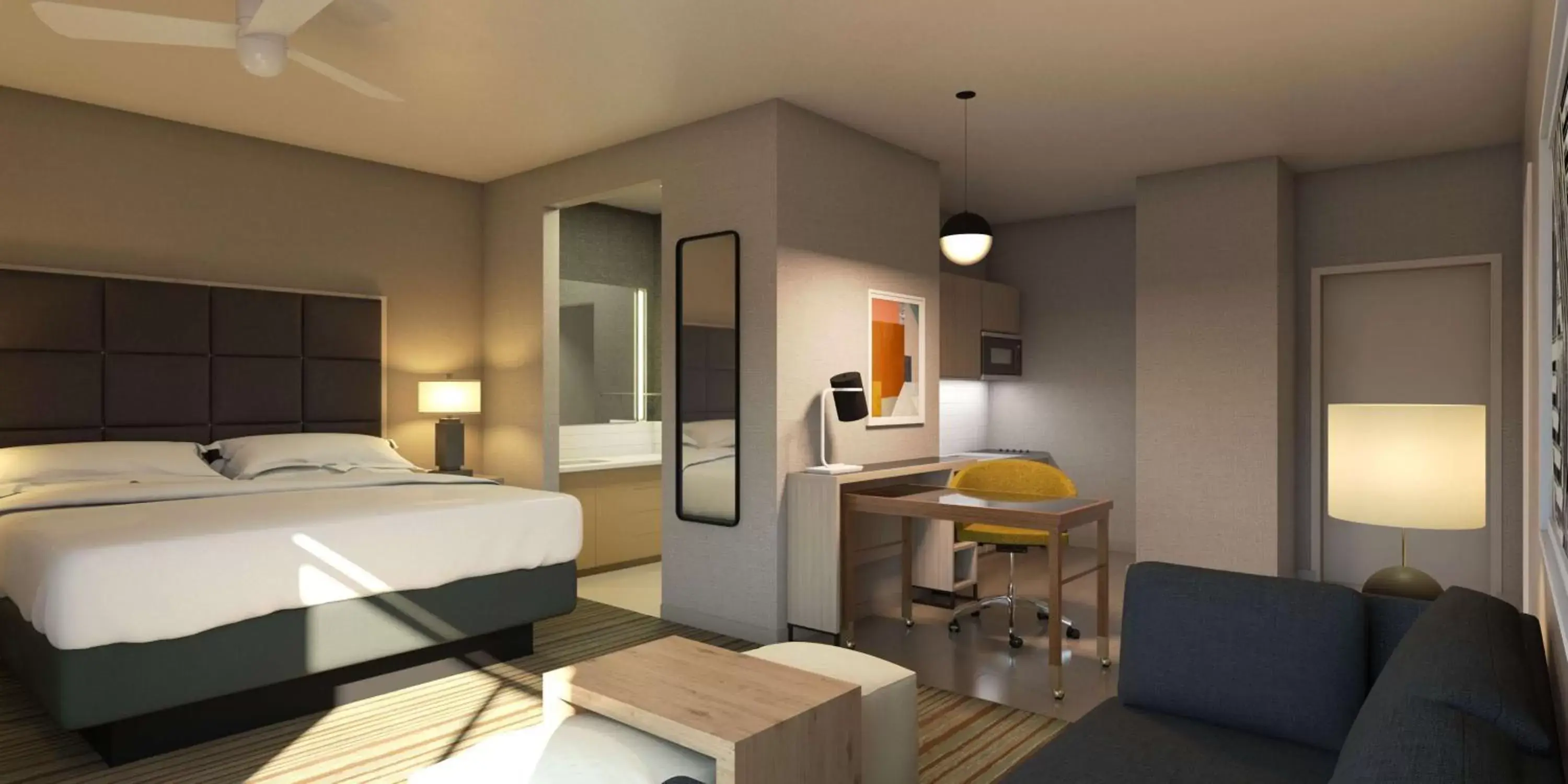 Bedroom in Homewood Suites By Hilton Belmont
