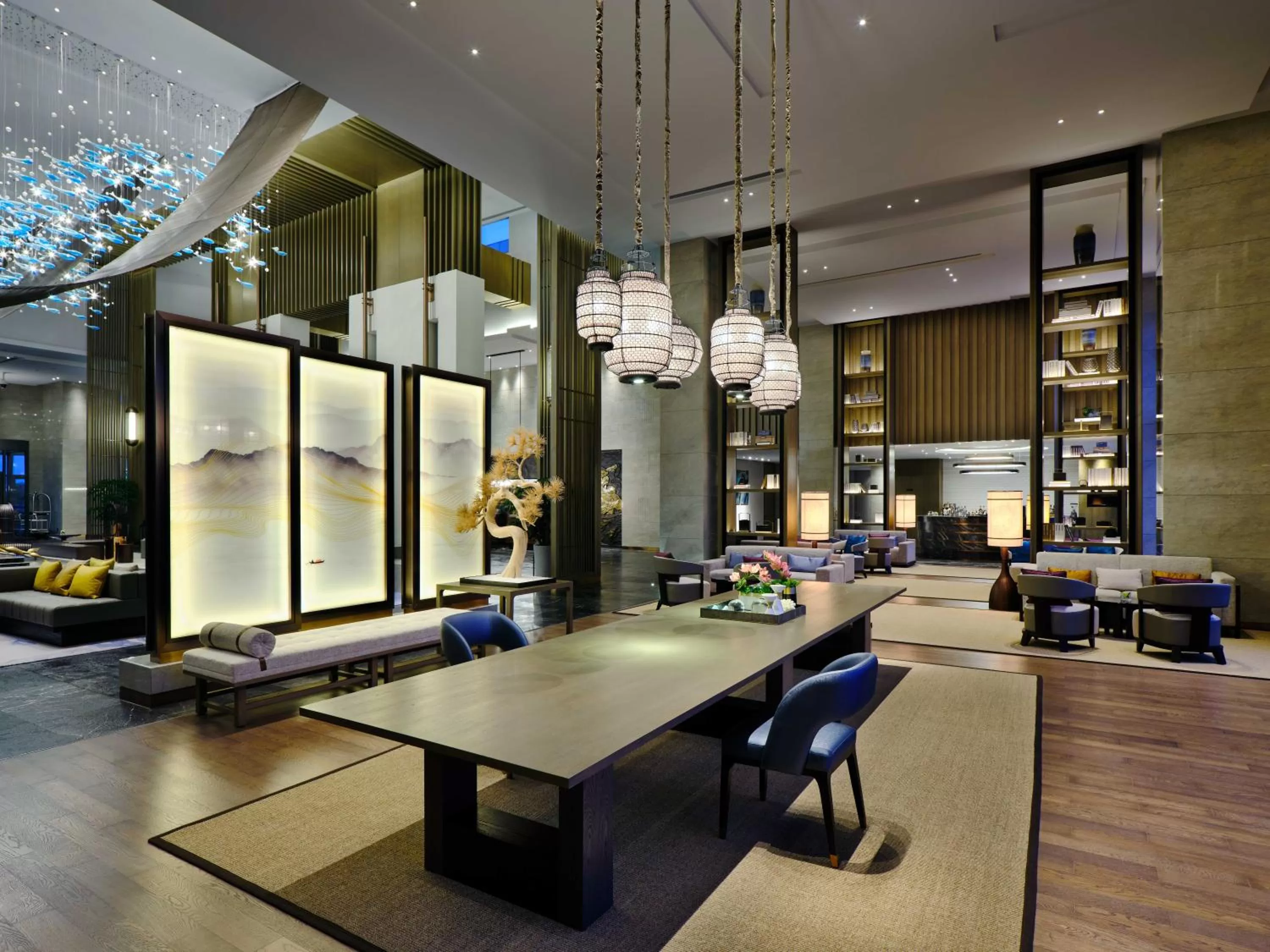 Lobby or reception in Primus Hotel Shanghai Sanjiagang - Offer Pudong International Airport and Disney shuttle