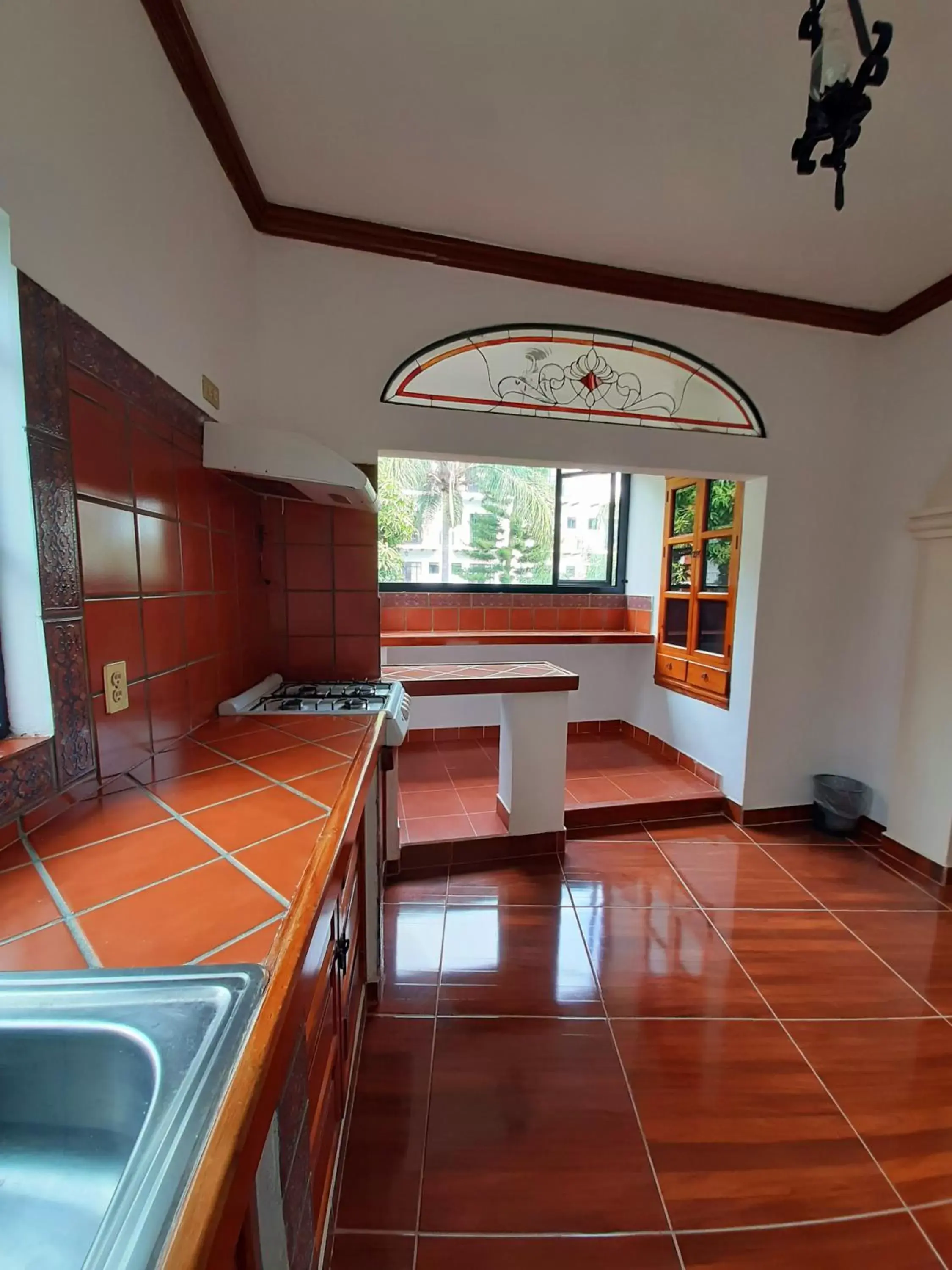 Kitchen or kitchenette in Hotel Posada San Javier