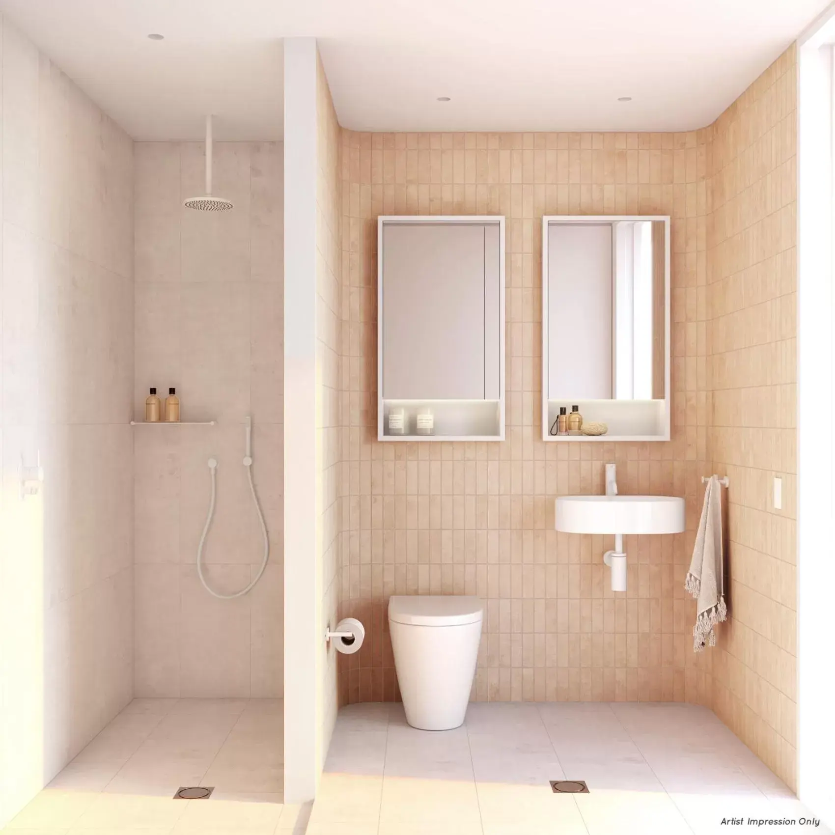Shower, Bathroom in Hotel Ravesis
