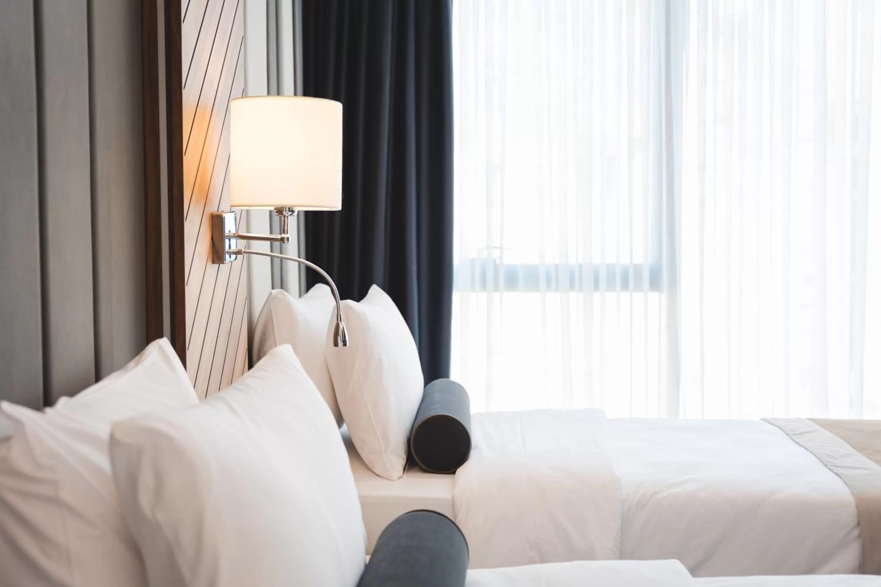 Decorative detail, Bed in Bristol Hotel Podgorica