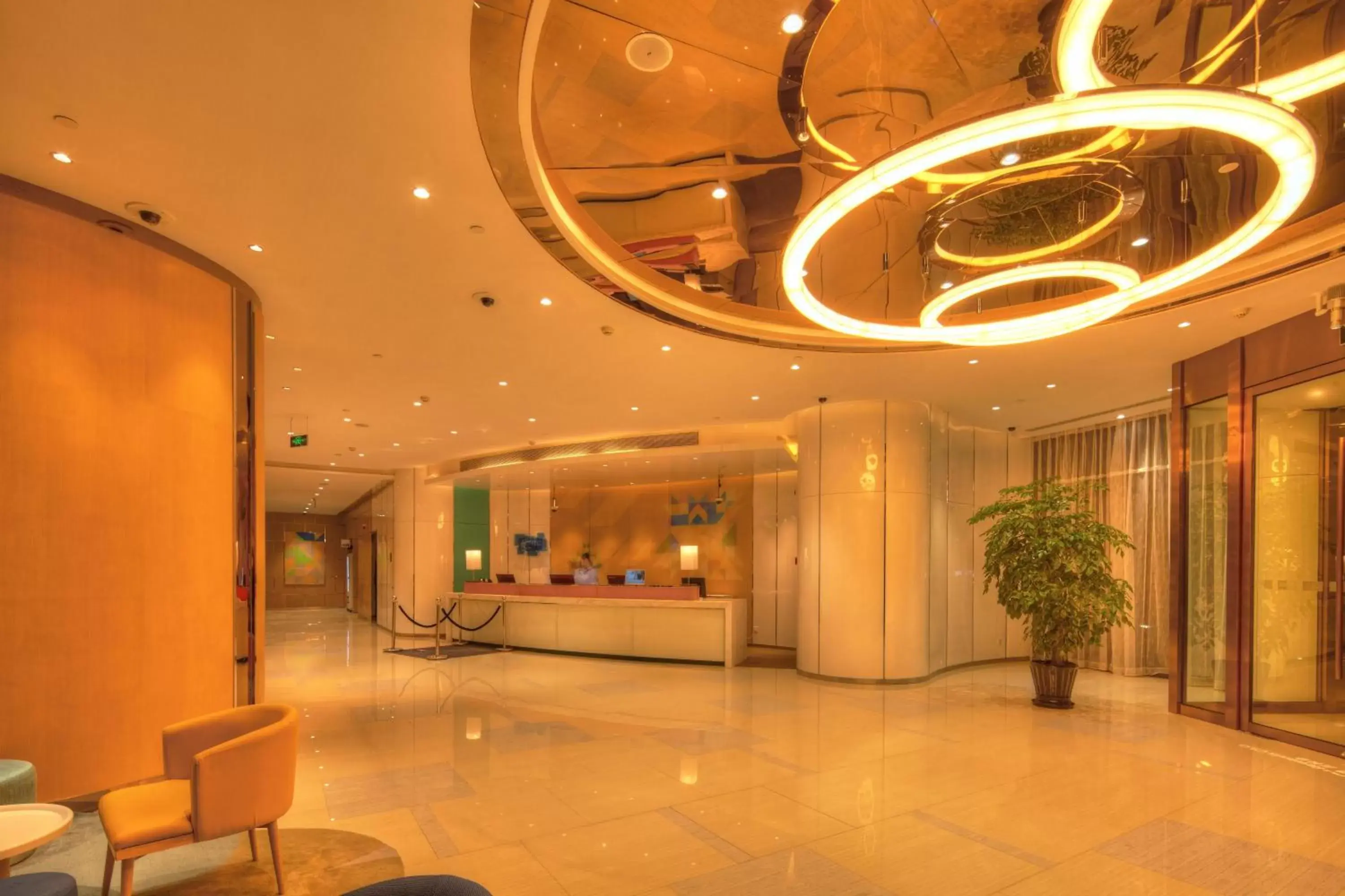 Property building, Lobby/Reception in Holiday Inn Express Shanghai Zhenping, an IHG Hotel