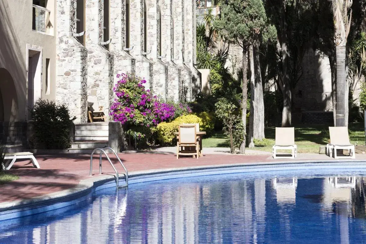 Garden view, Swimming Pool in Hotel Ex-Hacienda San Xavier