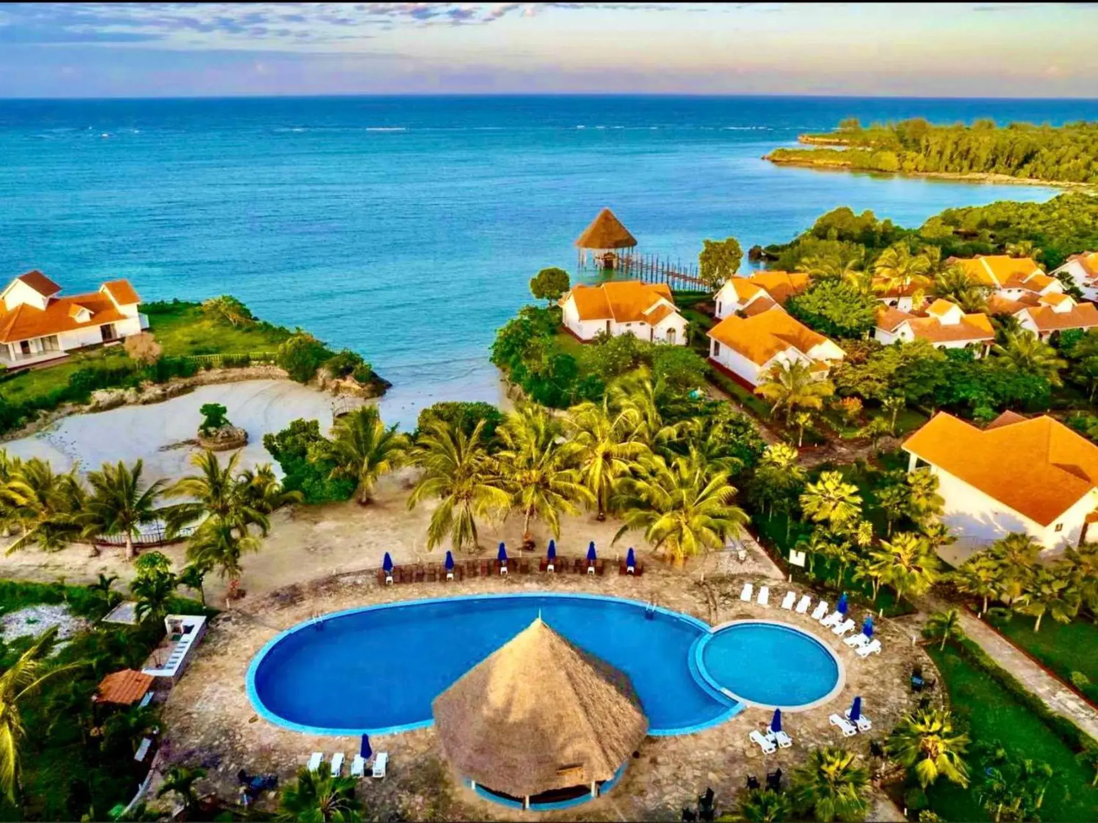 Bird's eye view, Pool View in Azao Resort & Spa