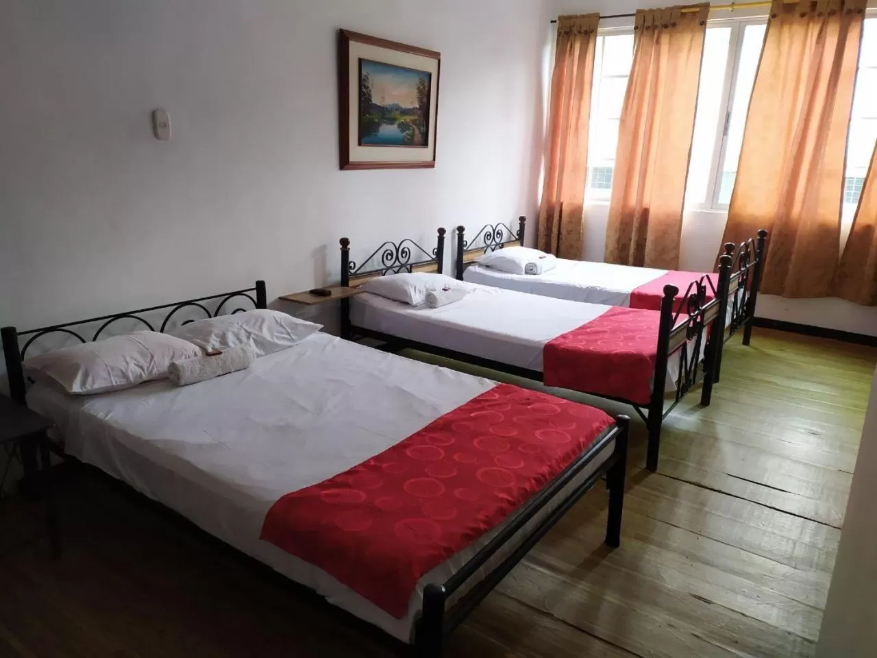 Bed in HOTEL LOS ÁNGELES