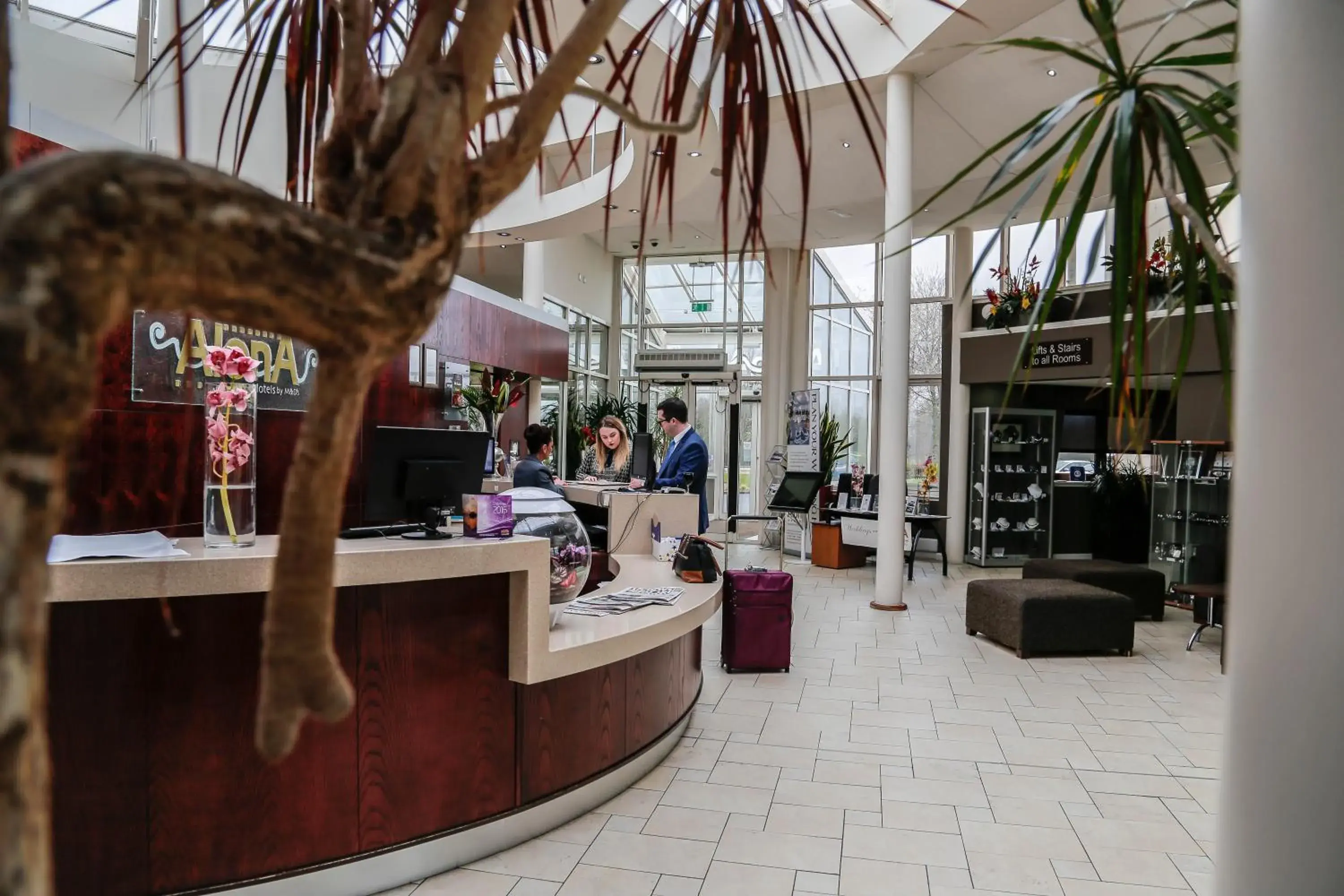 Lobby or reception in Alona Hotel