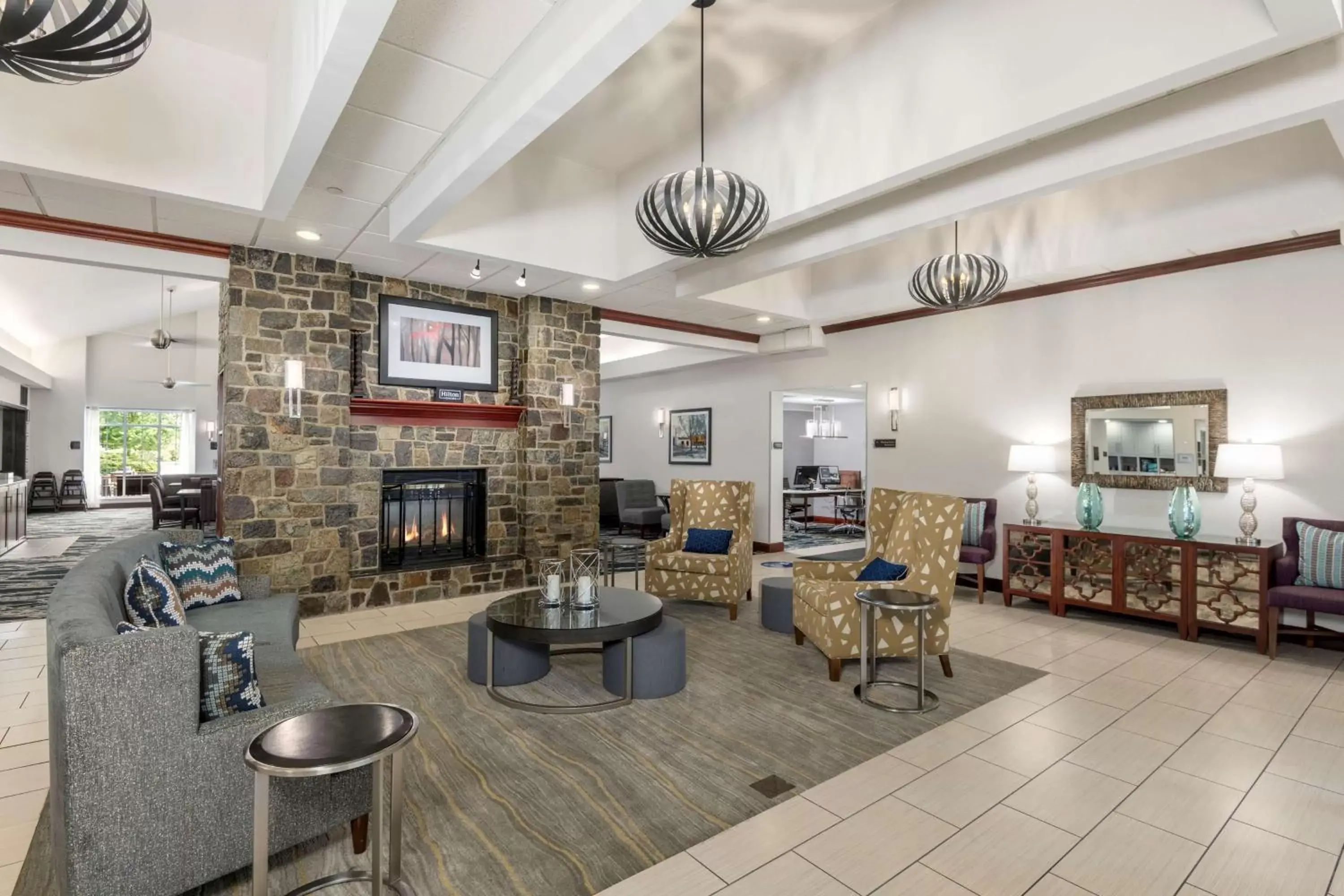 Lobby or reception, Restaurant/Places to Eat in Homewood Suites by Hilton Mount Laurel