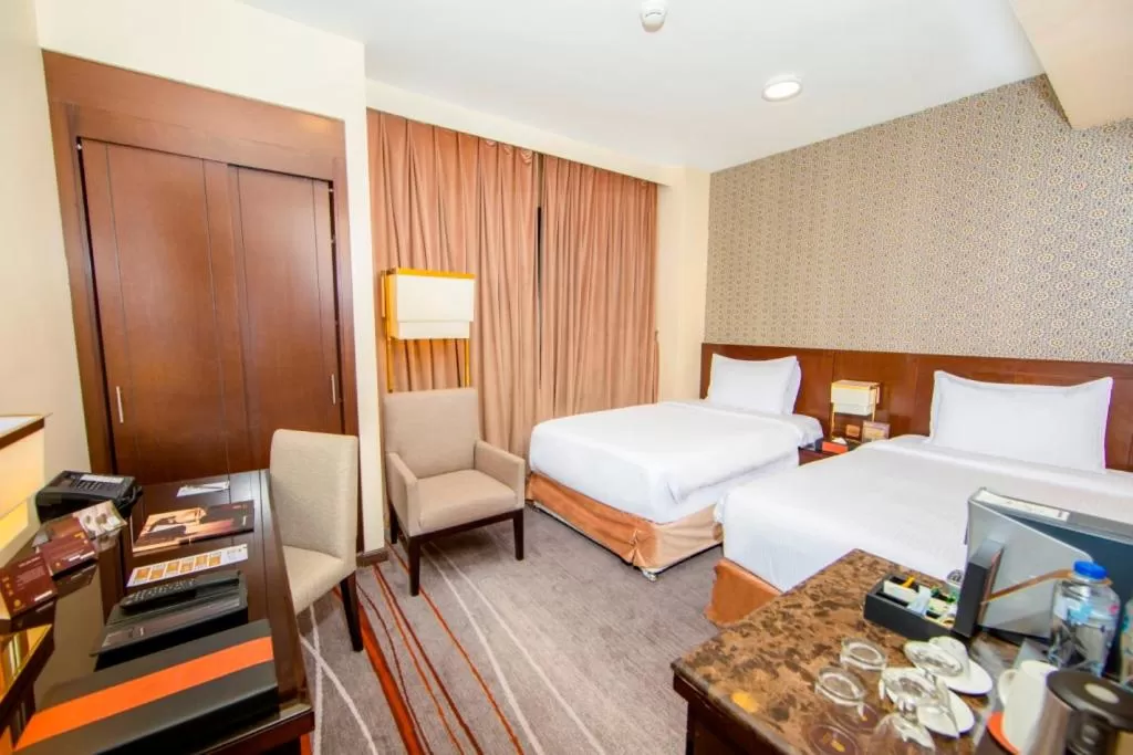 Bed in Dallah Taibah Hotel