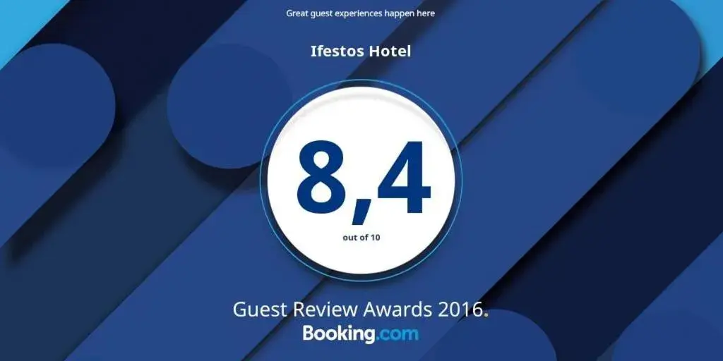 Certificate/Award in Ifestos Hotel