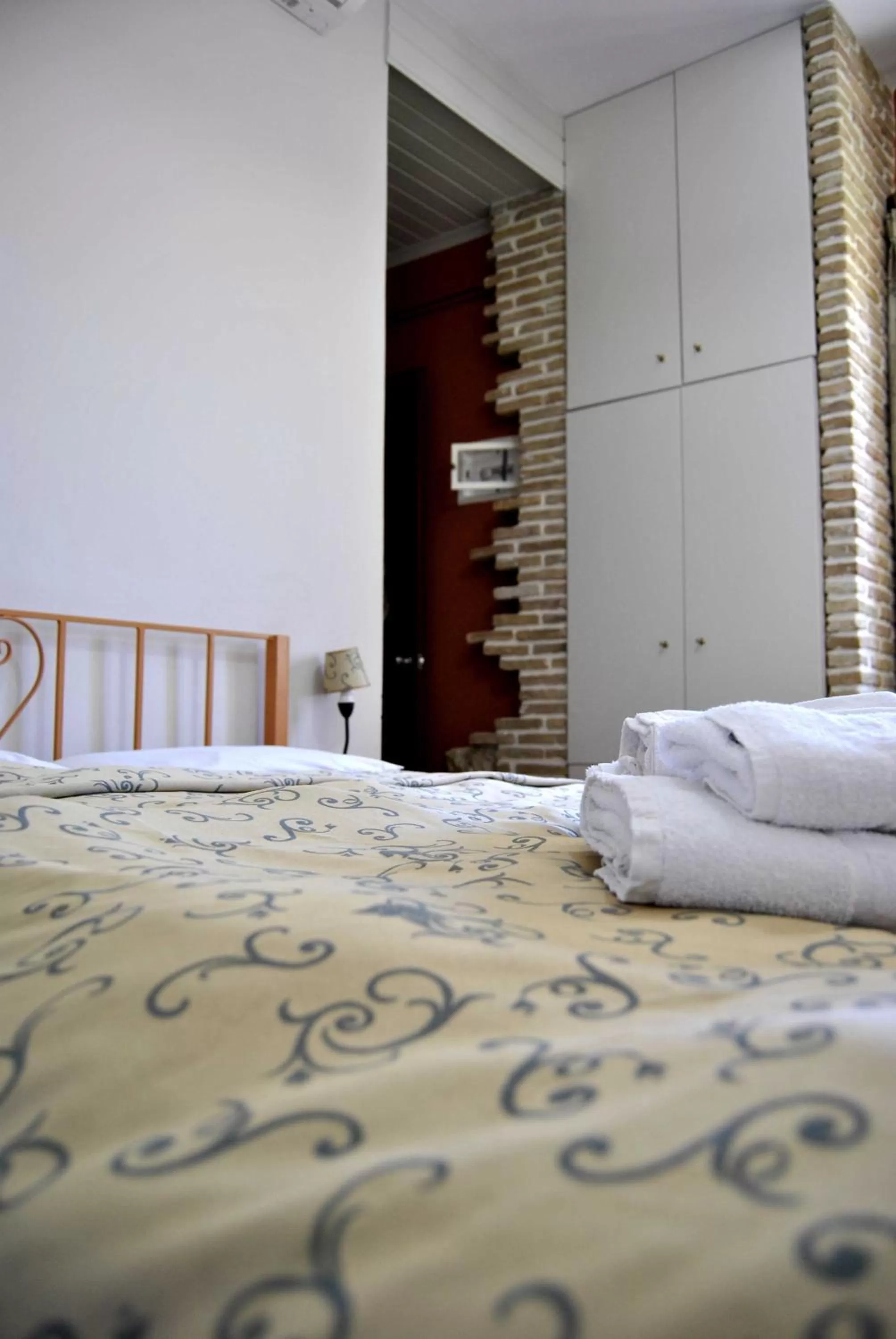 Bed in Filoxenia Studios