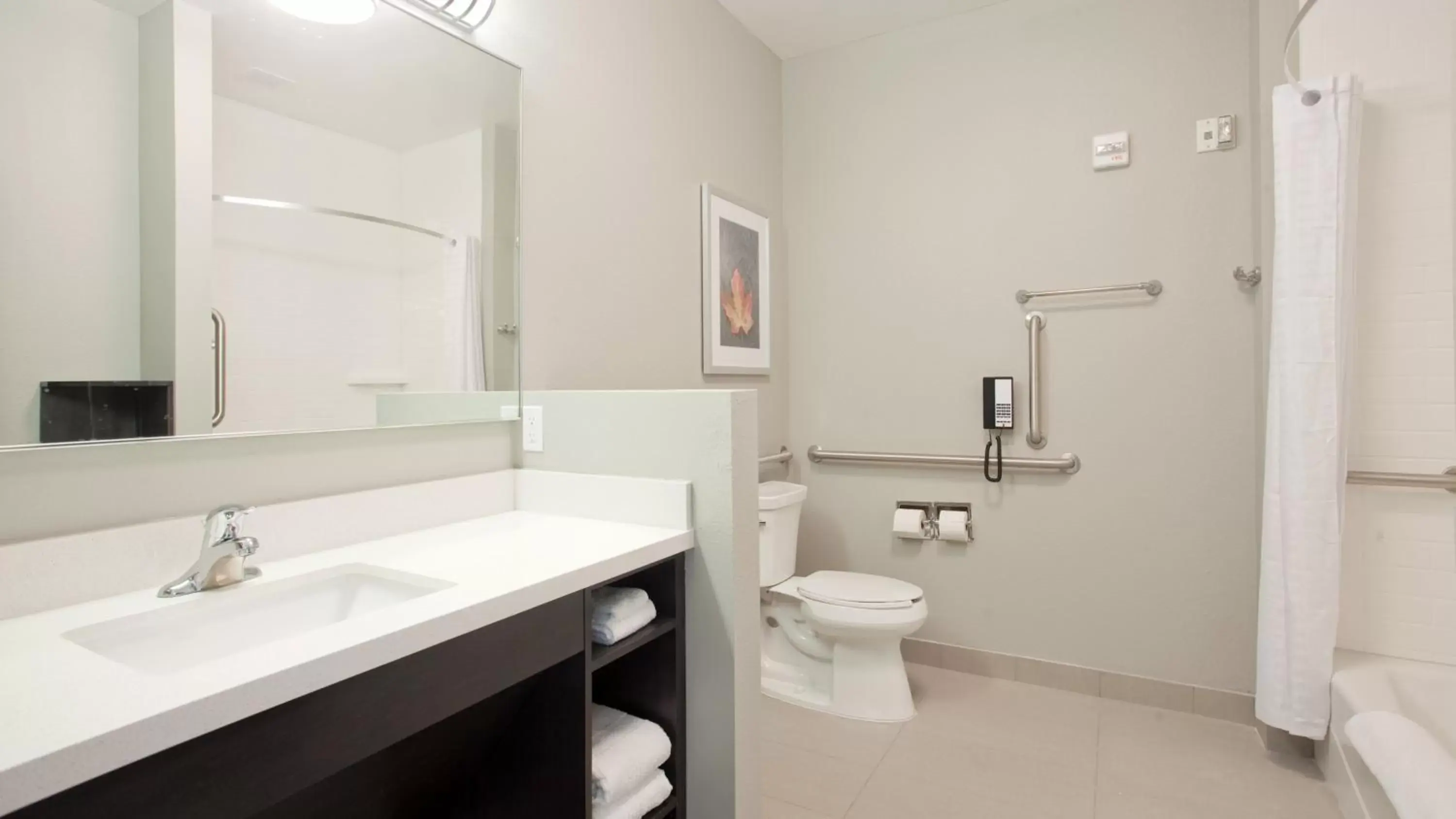 Photo of the whole room, Bathroom in Candlewood Suites Kearney, an IHG Hotel