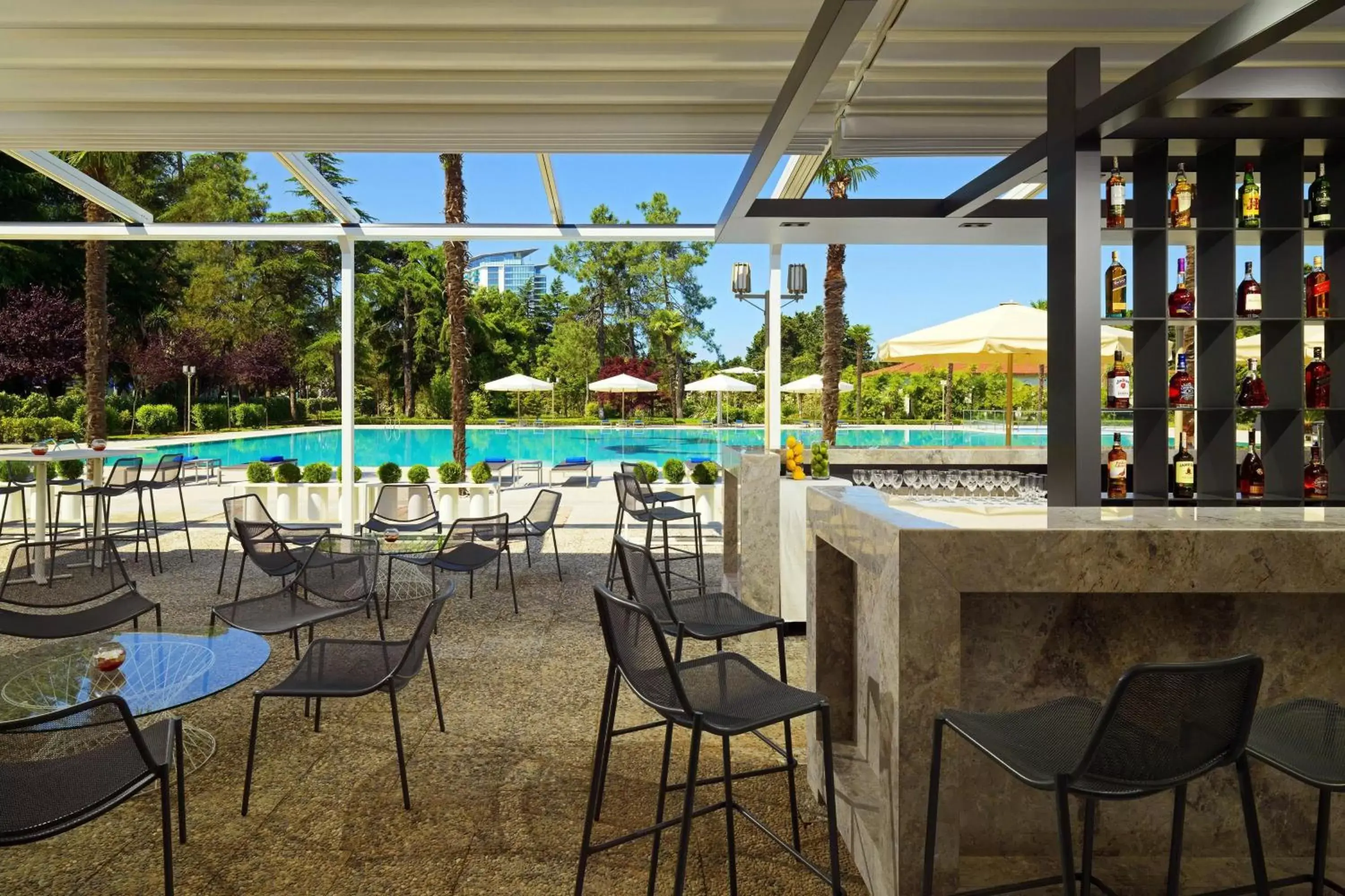 Lounge or bar, Swimming Pool in Sheraton Batumi Hotel