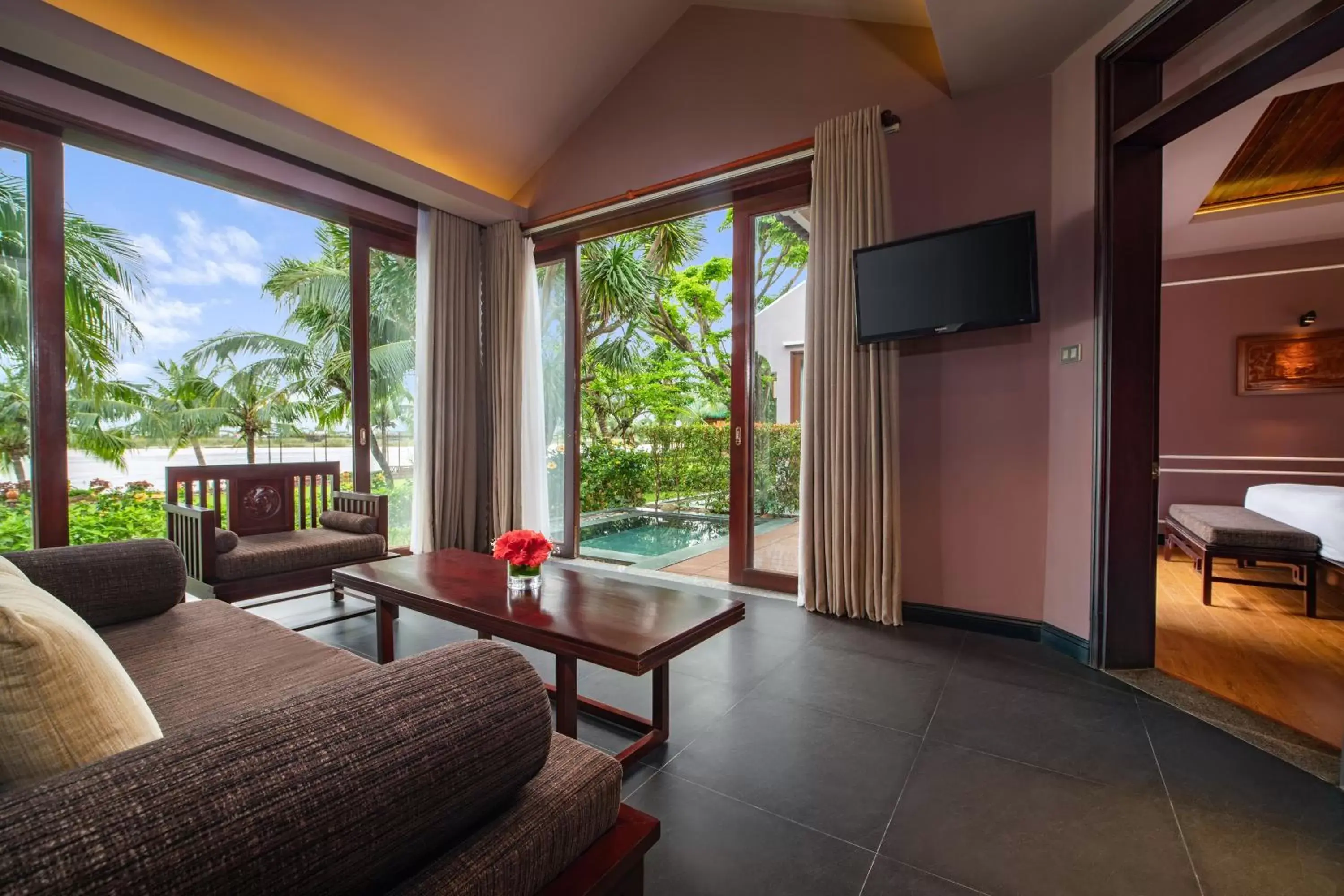 Living room, Seating Area in Bel Marina Hoi An Resort
