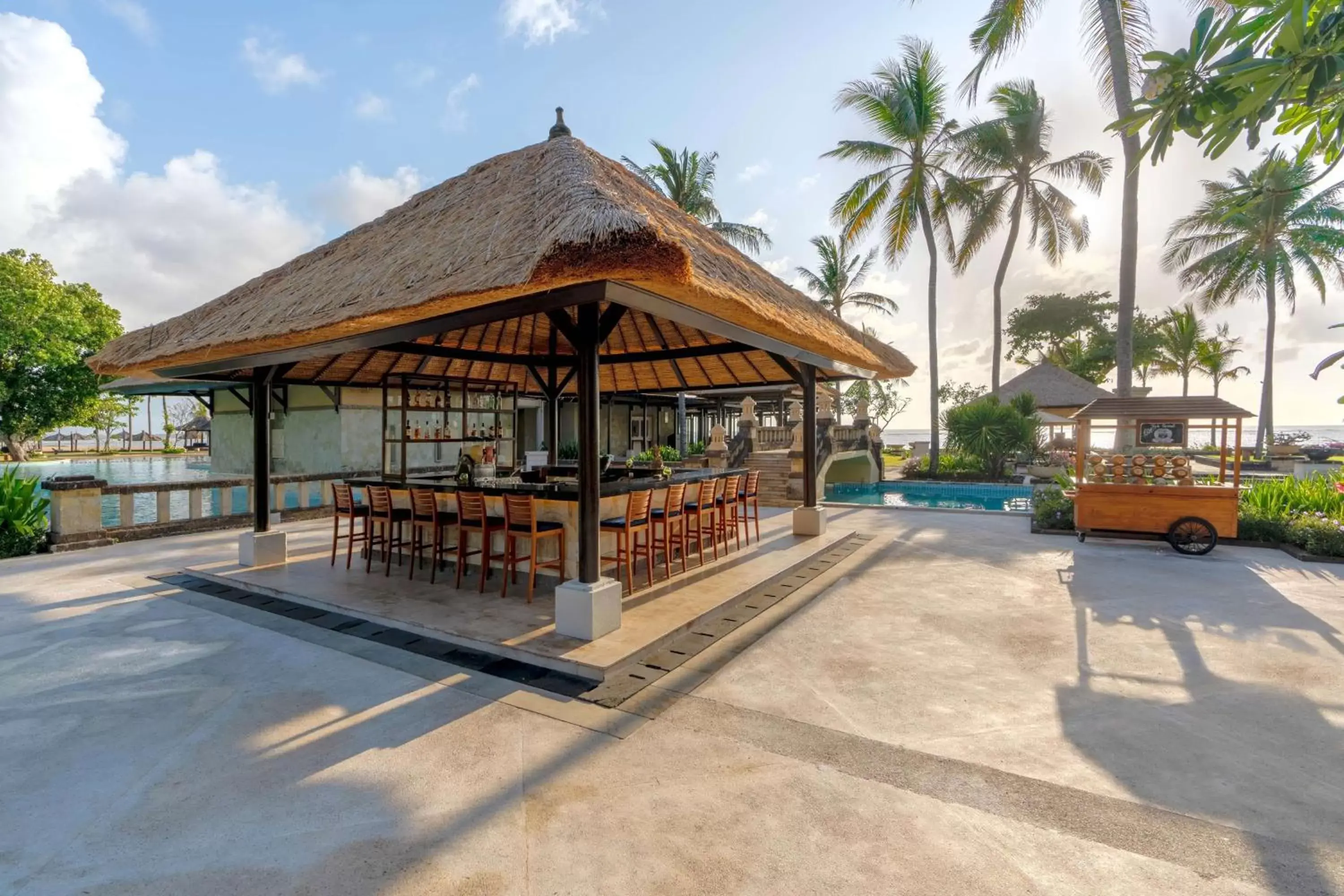 Lounge or bar, Swimming Pool in Conrad Bali
